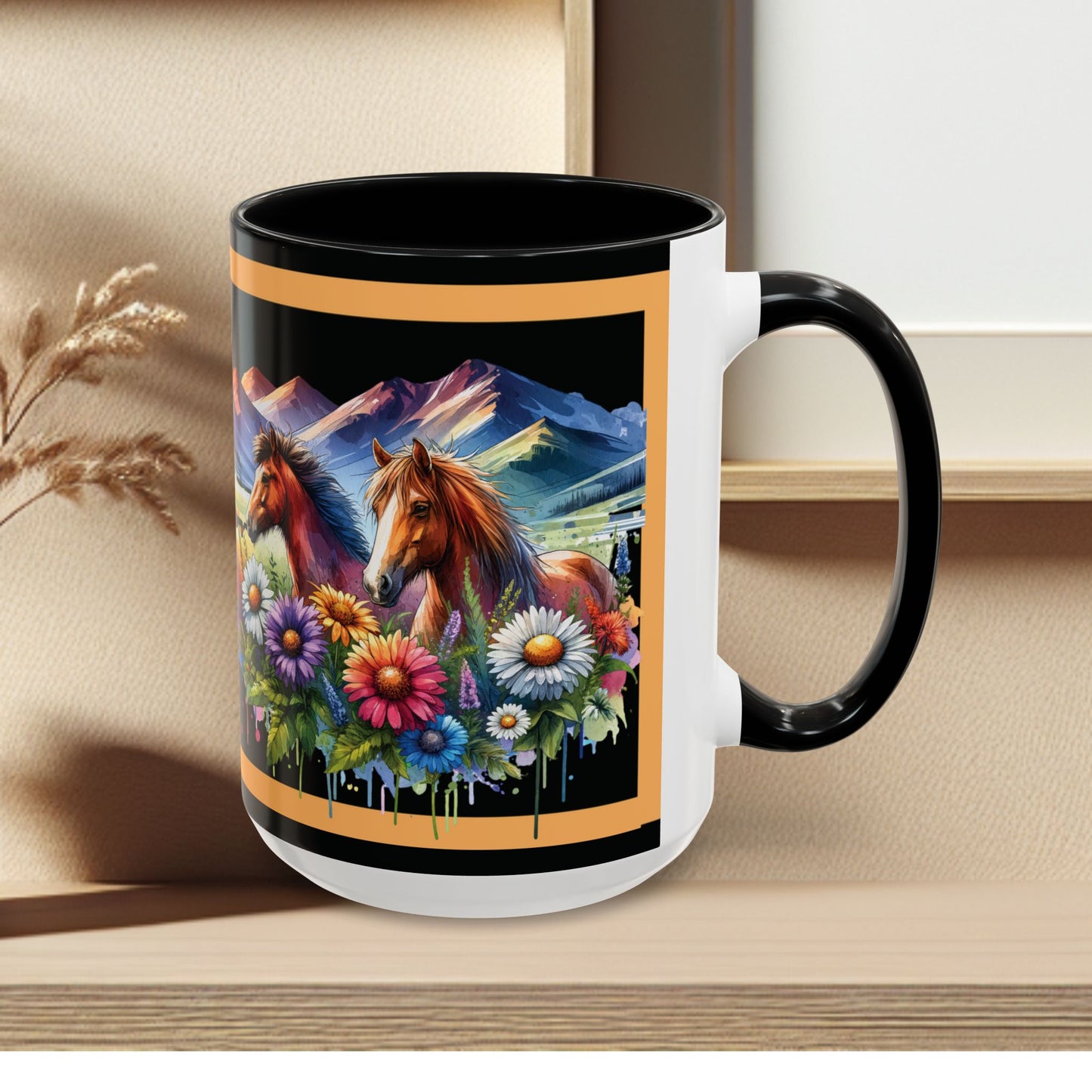 Mug Coffee Wild Horses 11oz 15oz