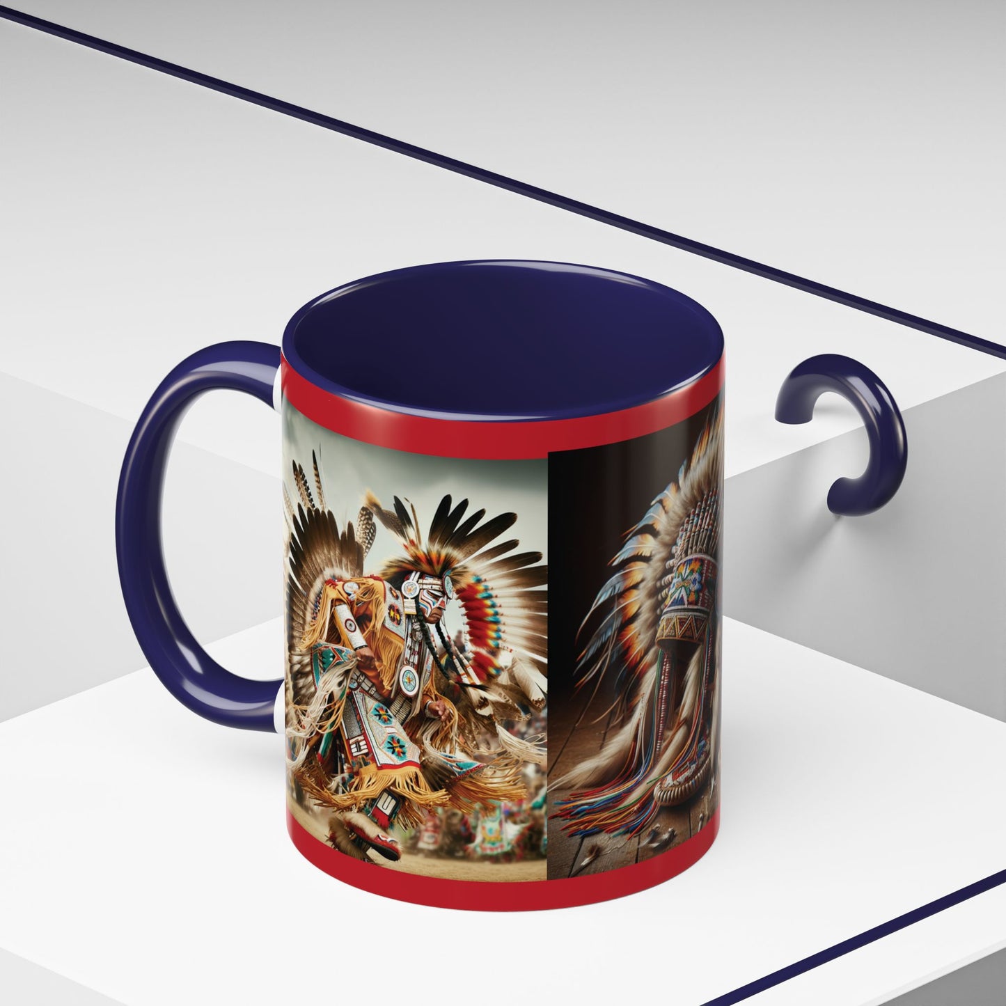 Mug- Native Dancer - Coffee Mug (11 oz, 15 oz) (AOP)