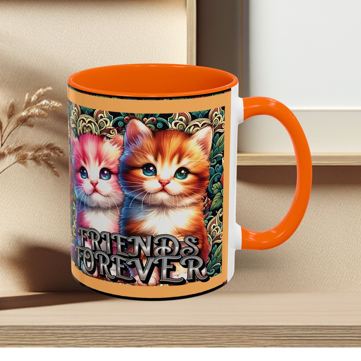 Coffee Mug Kittens Friends Forever
