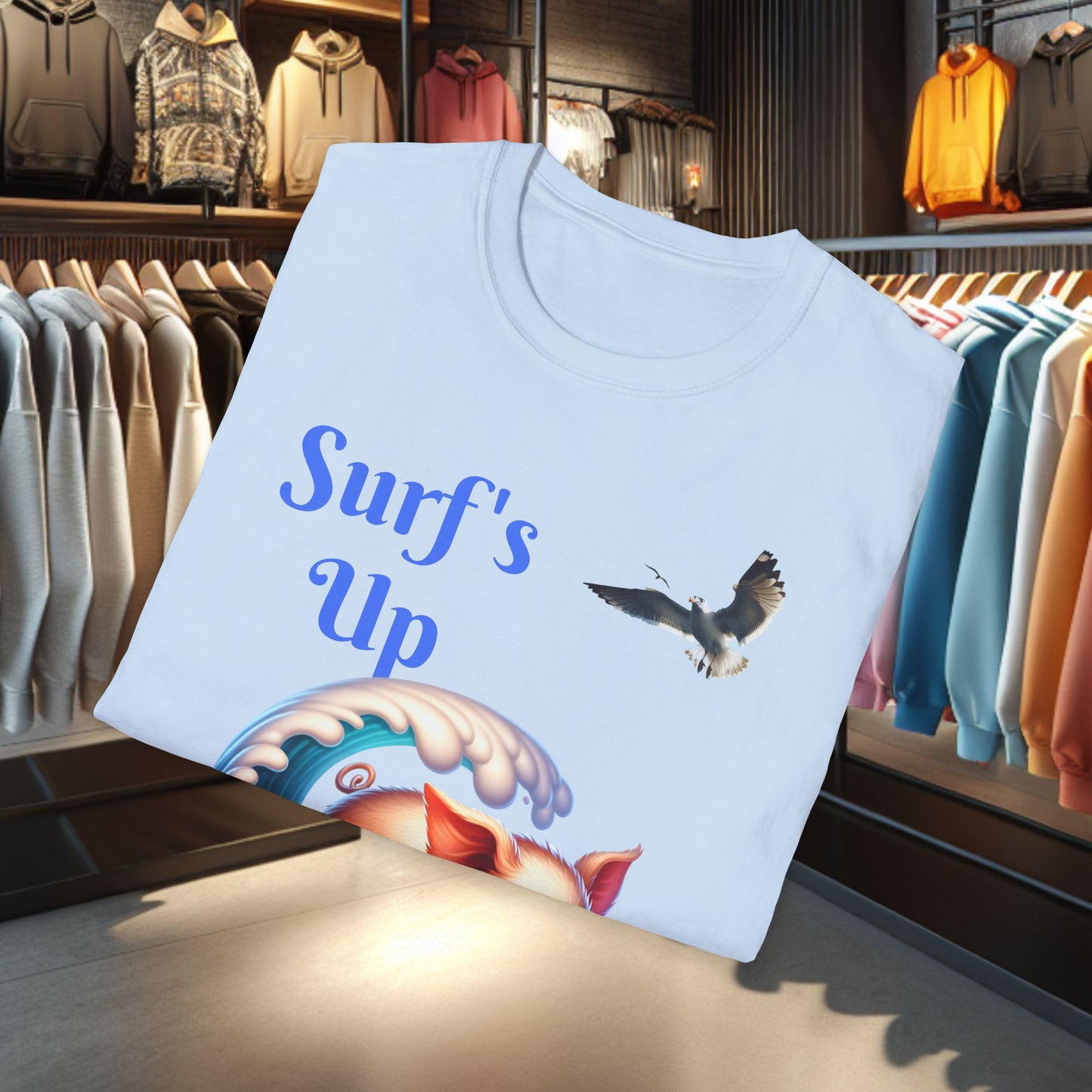 Pig Surfing Unisex T-Shirt - Surf's Up