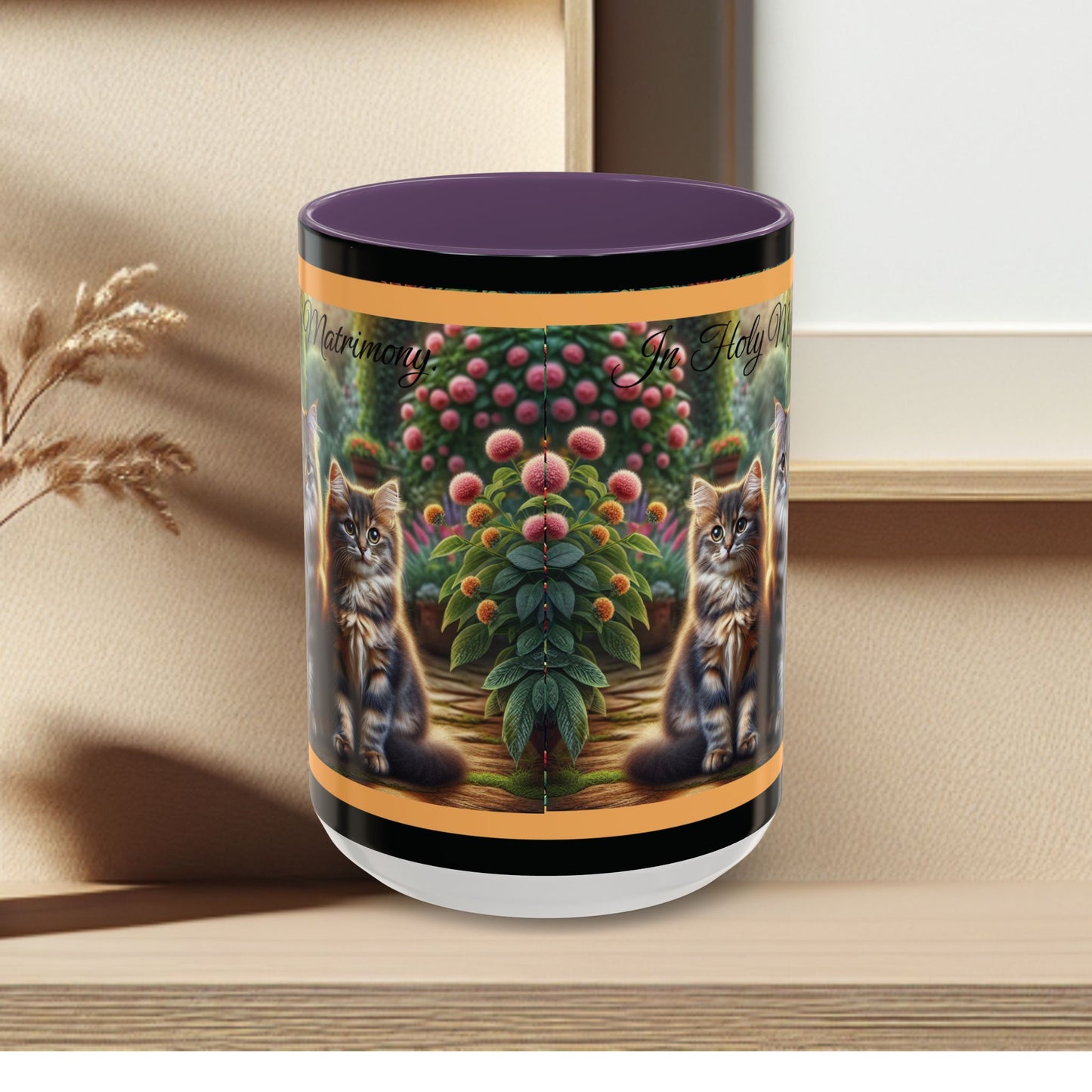 Coffee Mug Cat Wedding