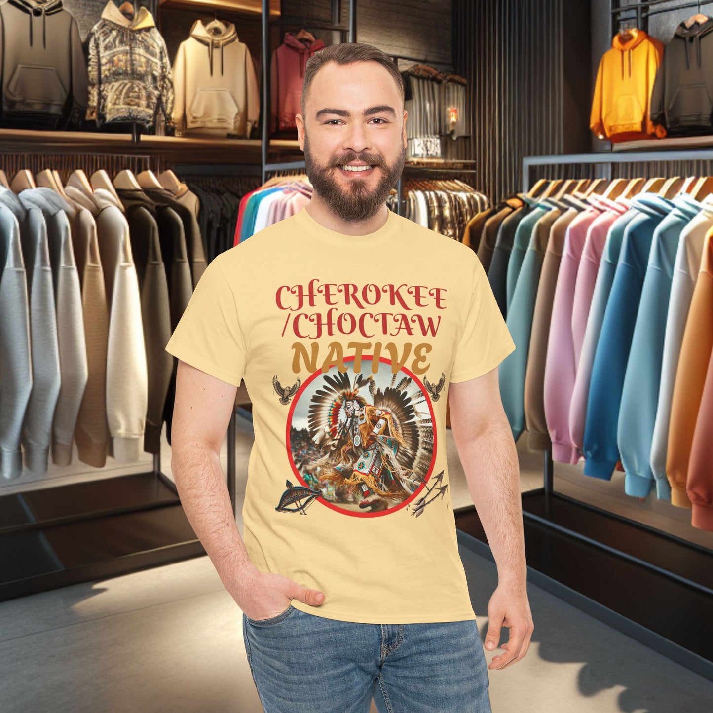 Cherokee / Choctaw Native- Heavy Cotton Tee