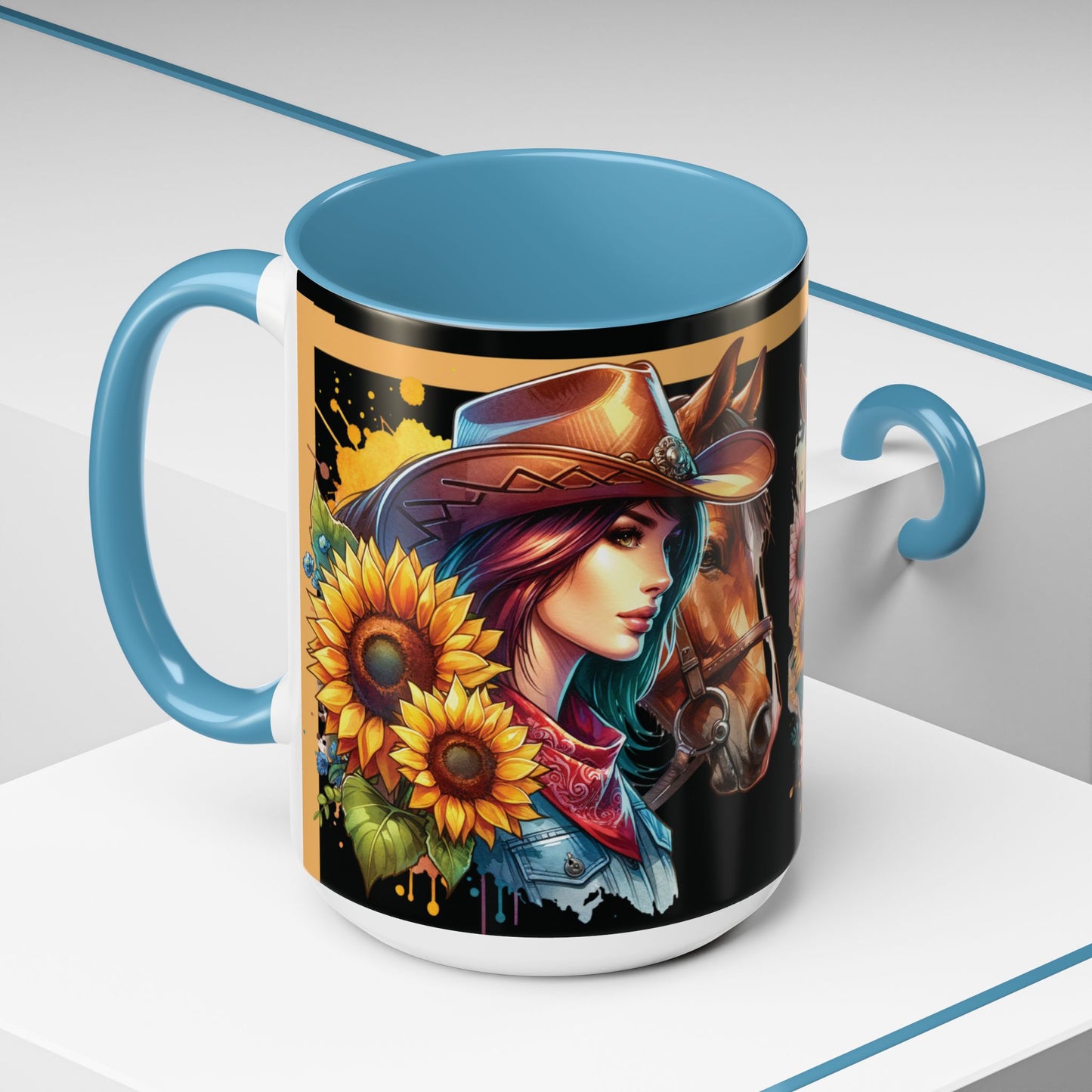 Coffee Mug Cowgirls and they're Horses