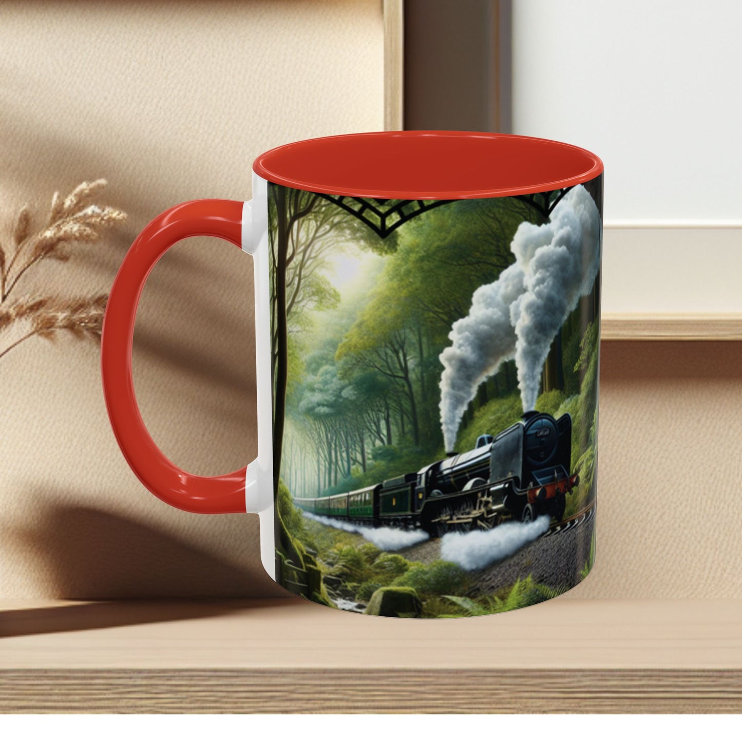 Mug - Jungle Train - Accent Coffee Mug (11oz, 15oz) (AOP)