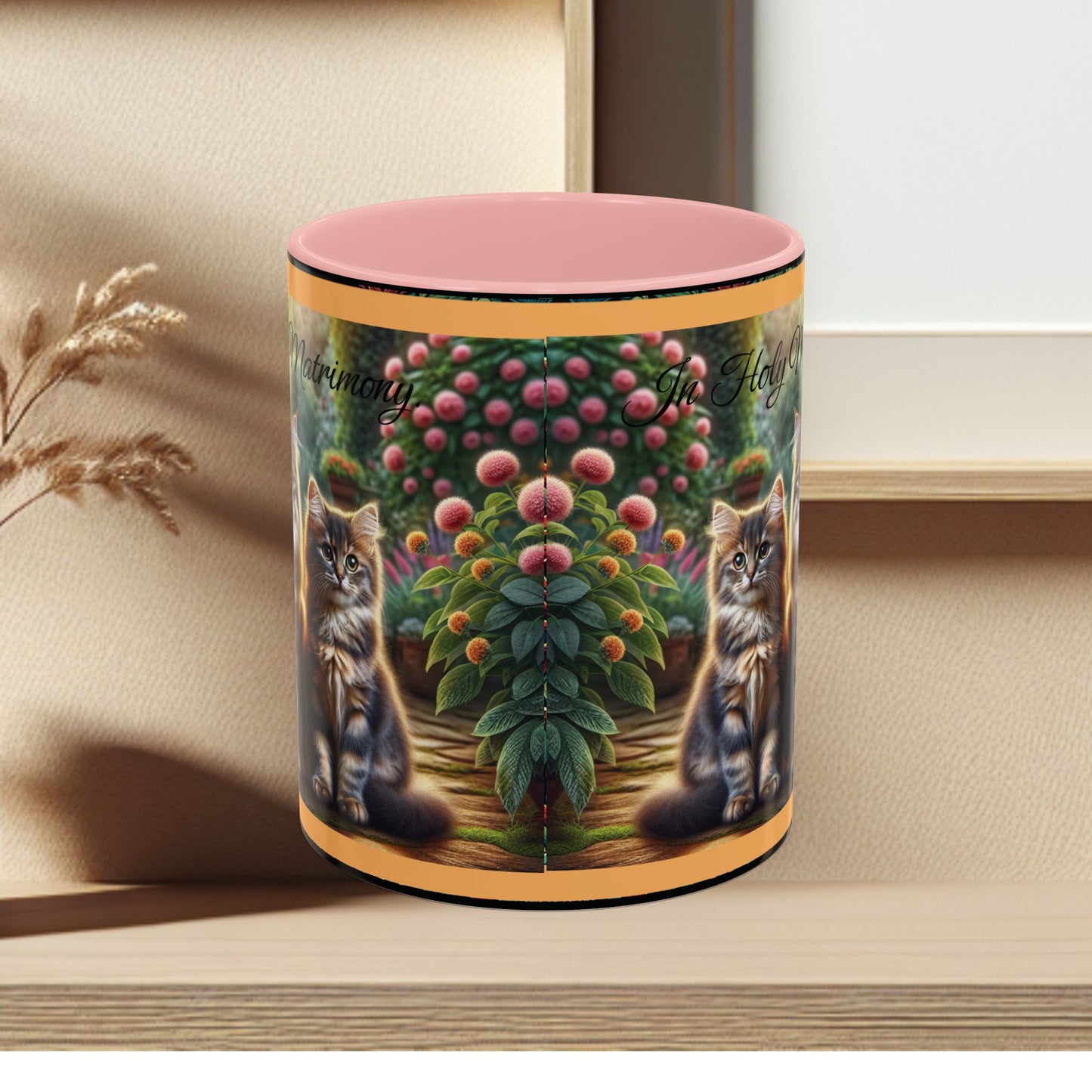Coffee Mug Cat Wedding