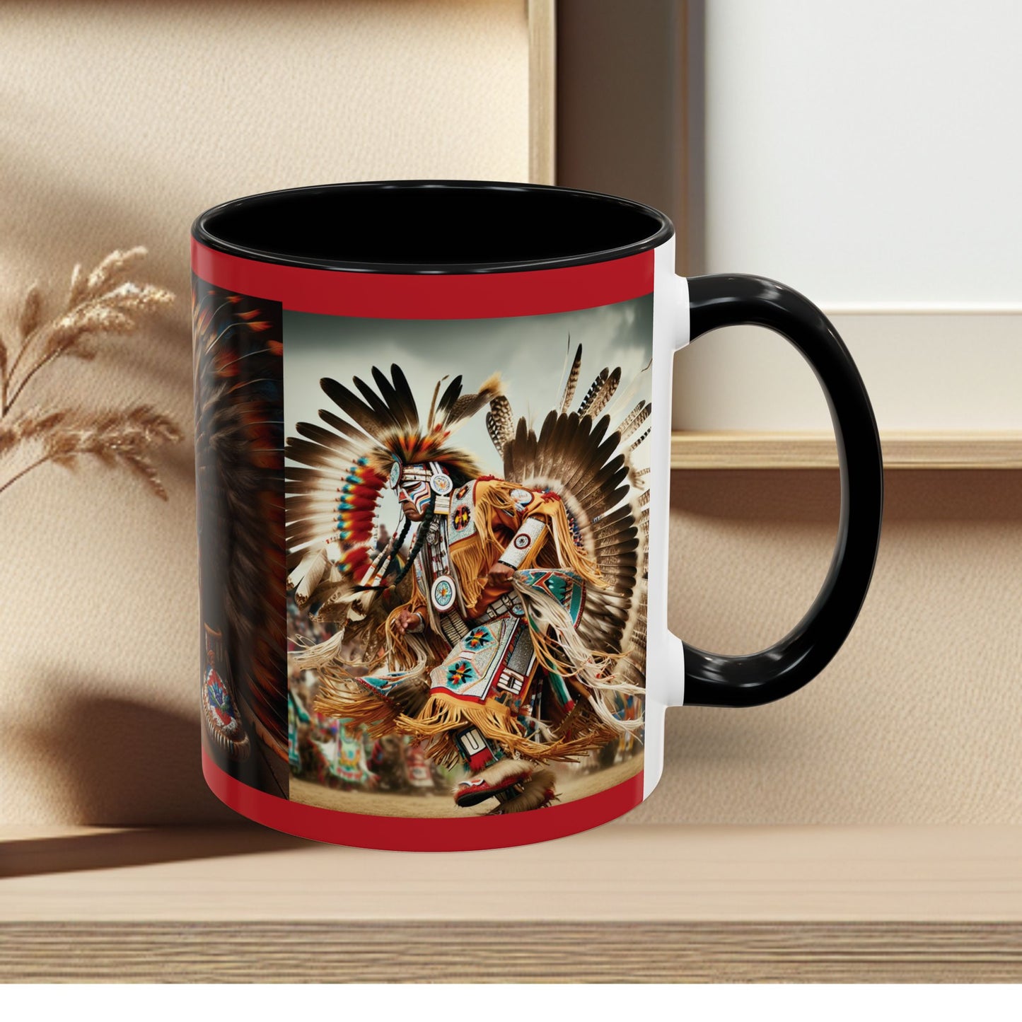Mug- Native Dancer - Coffee Mug (11 oz, 15 oz) (AOP)