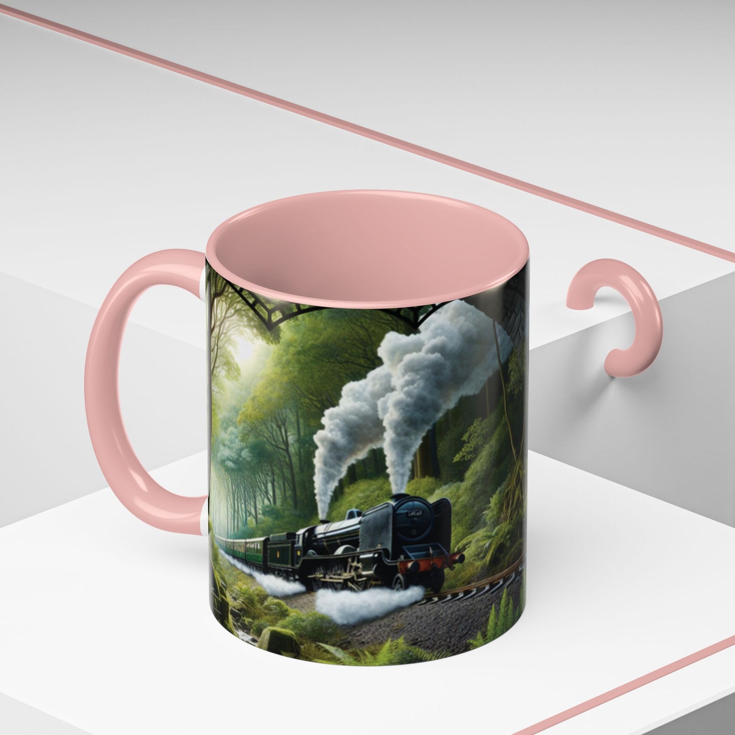 Mug - Jungle Train - Accent Coffee Mug (11oz, 15oz) (AOP)