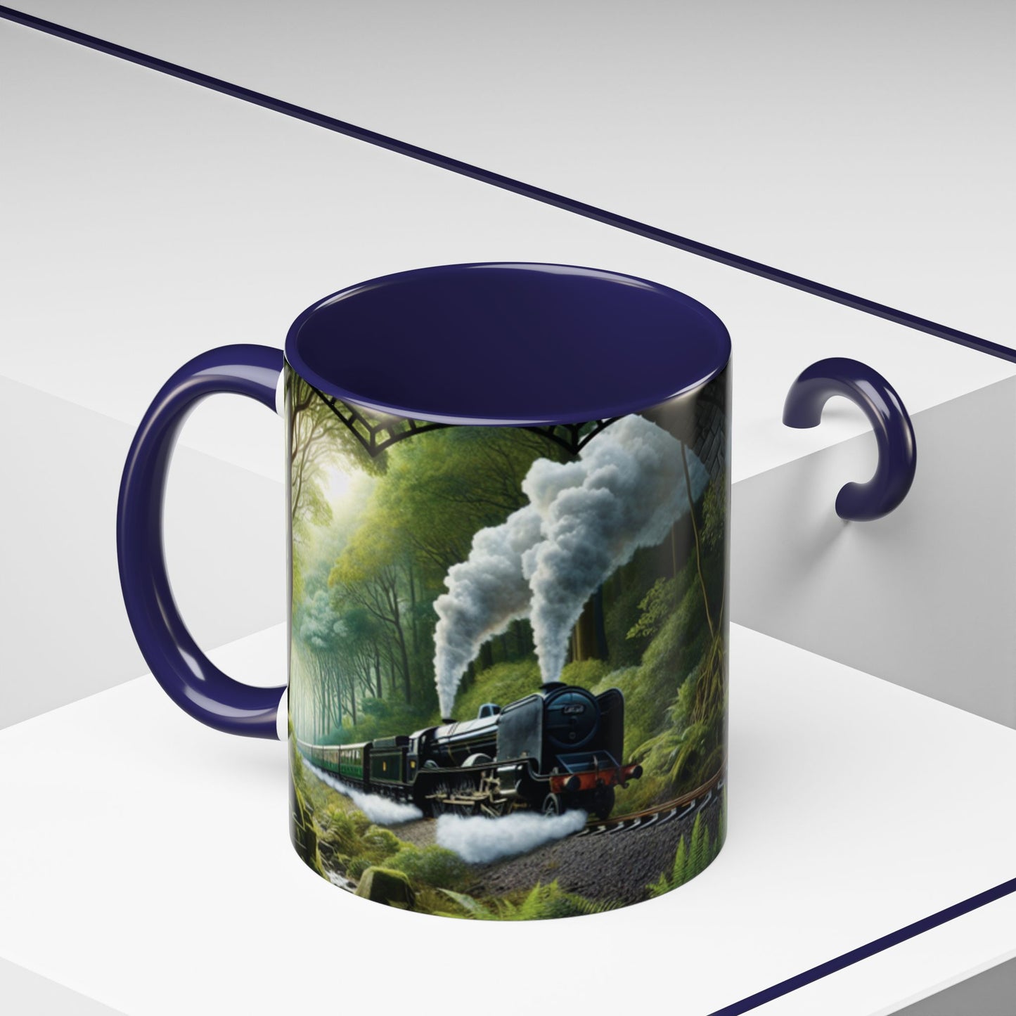 Mug - Jungle Train - Accent Coffee Mug (11oz, 15oz) (AOP)