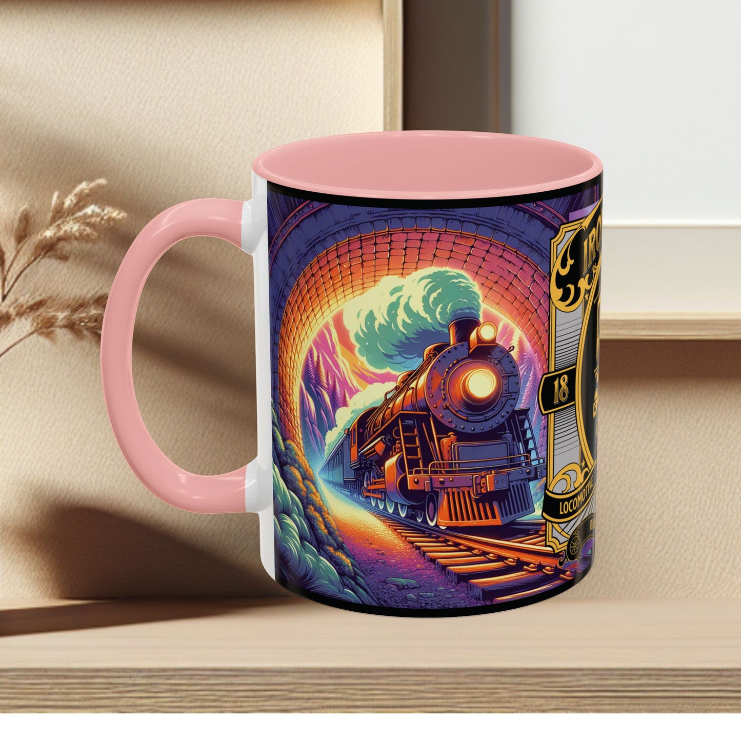 Mug- Steam Engine Iron Horse Accent Coffee Mug (11oz)