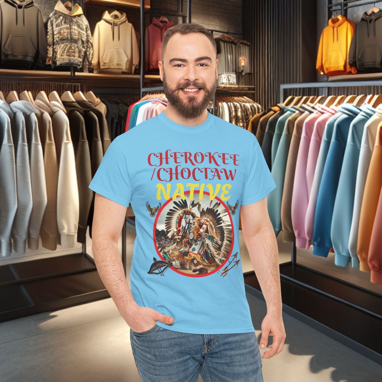 Cherokee / Choctaw Native- Heavy Cotton Tee