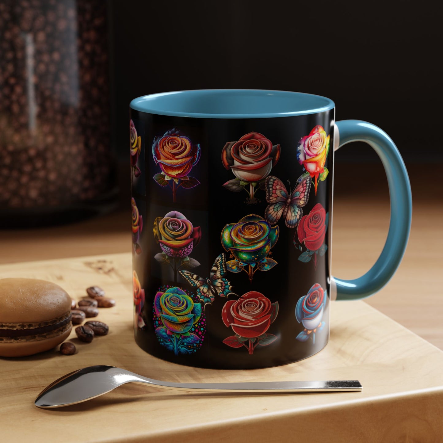 Floral Accent Mug - Perfect Gift for Garden Lovers