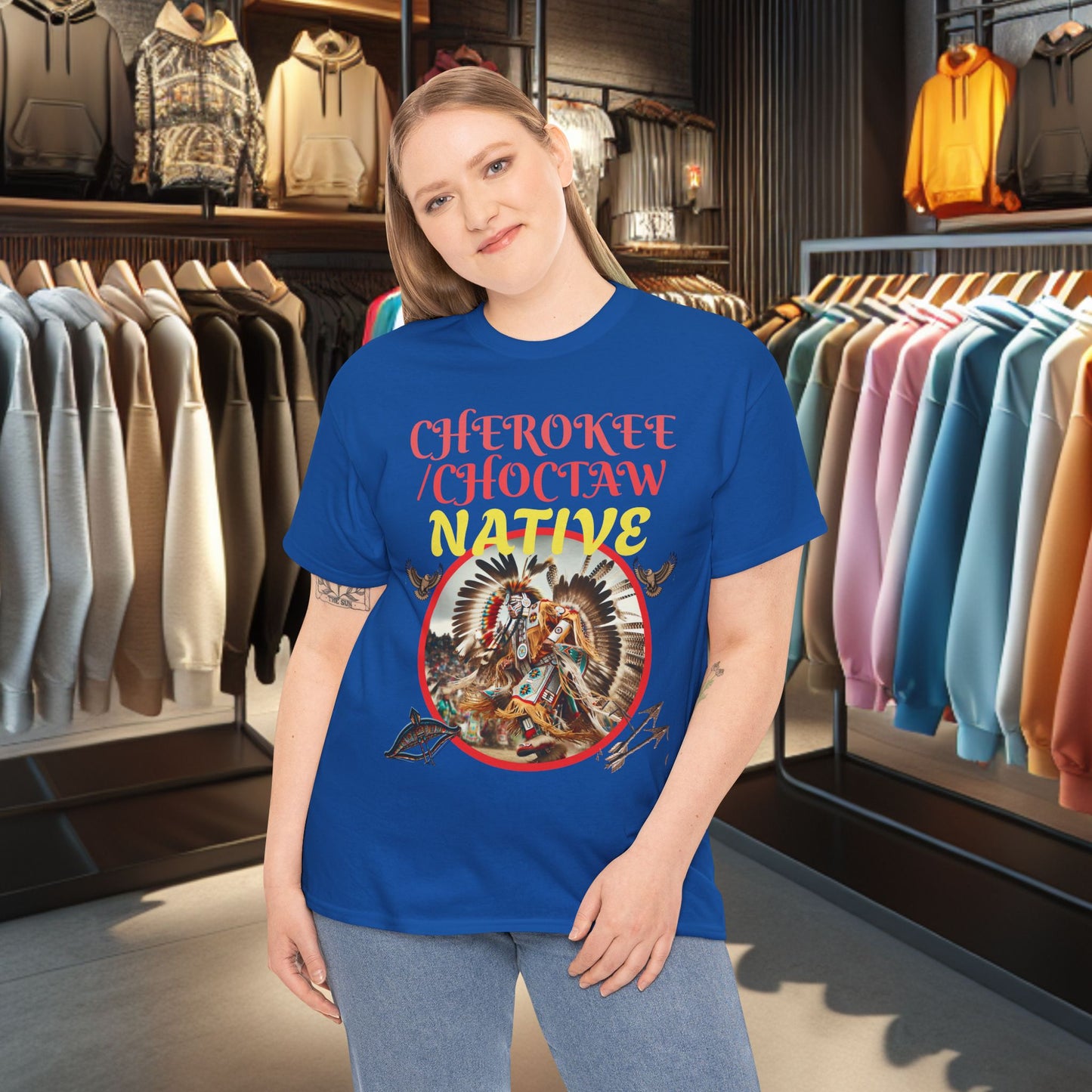 Cherokee / Choctaw Native- Heavy Cotton Tee