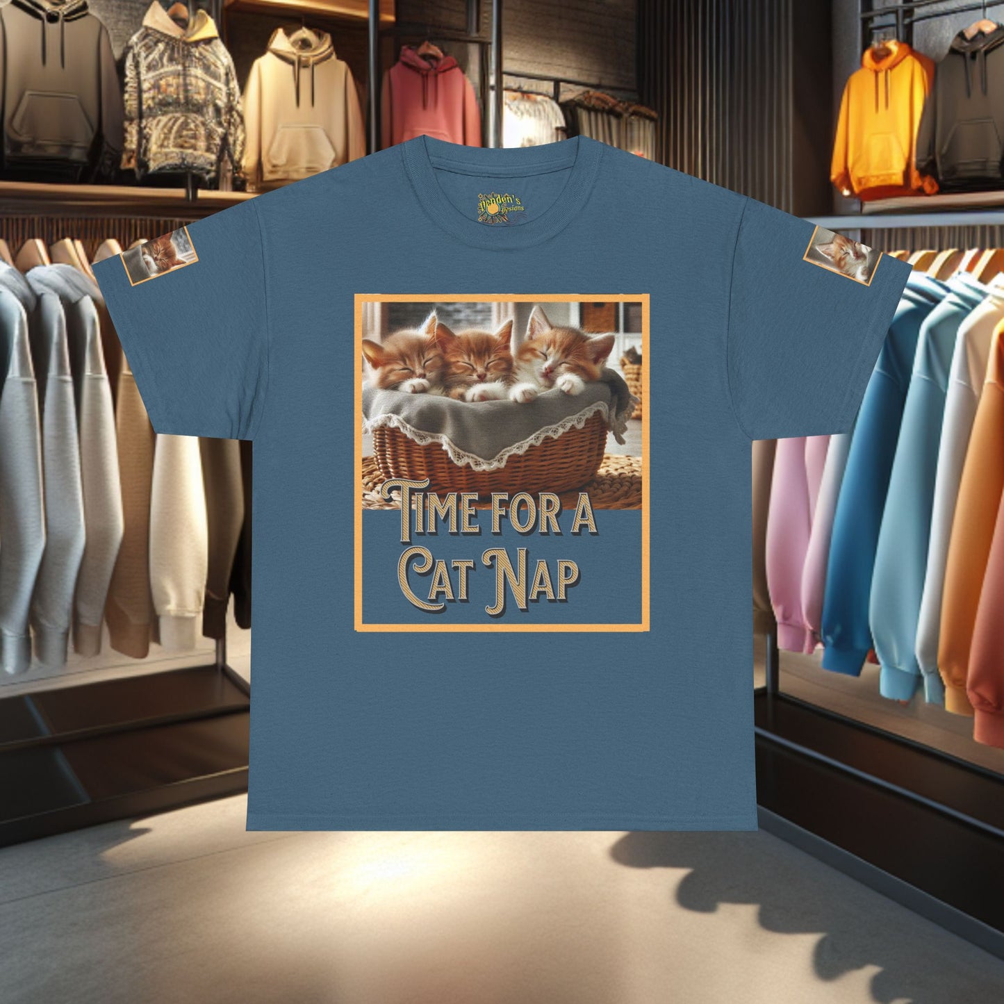 Heavy Tee- Time for a Cat Nap -Unisex Tee - Gildan 5000