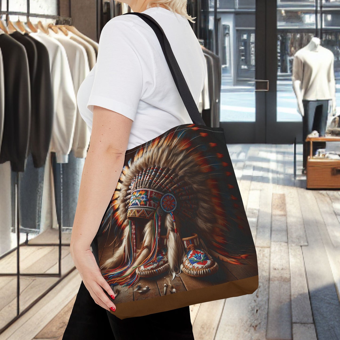 Native War Bonnet Tote Bag - Tribal Style Accessories