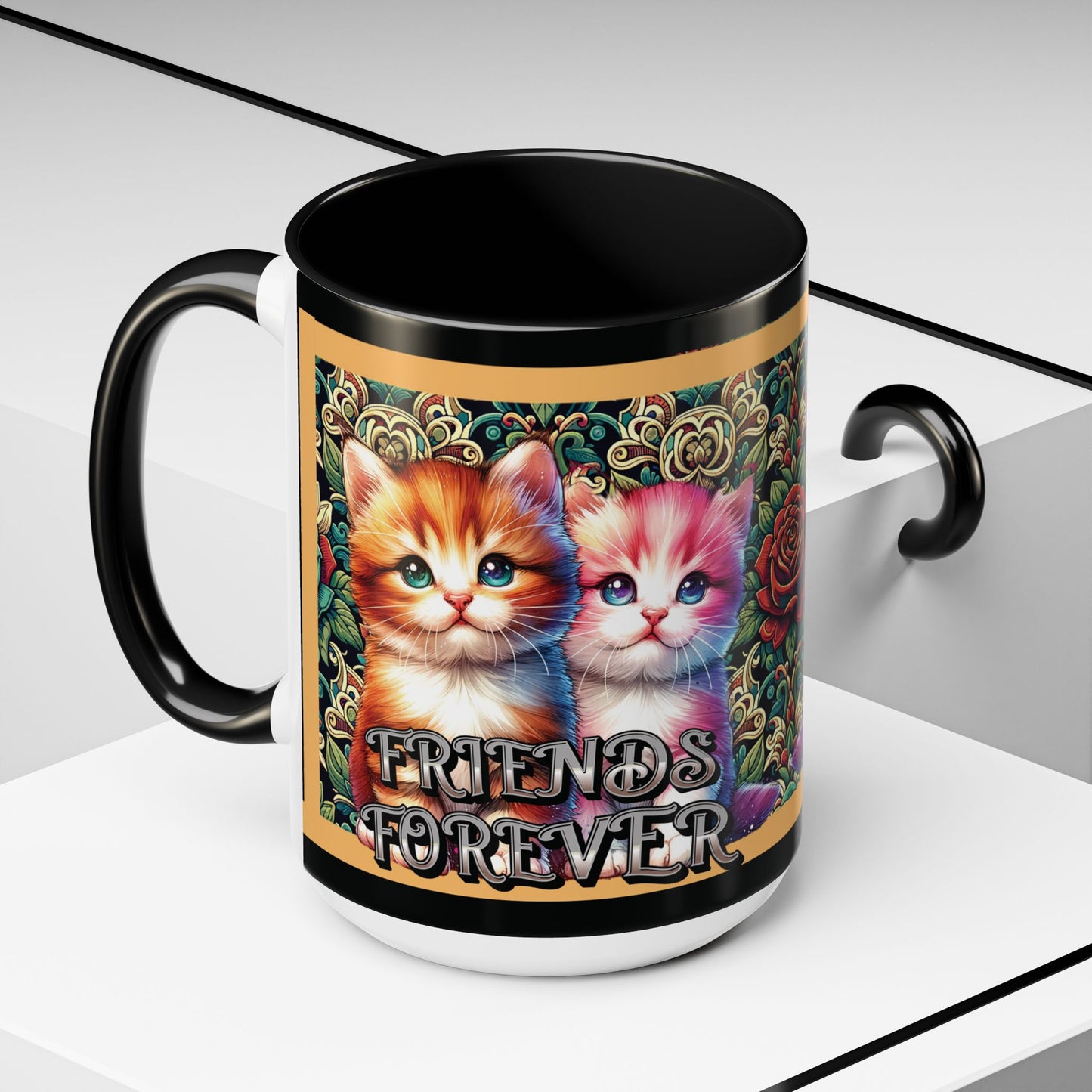 Coffee Mug Kittens Friends Forever