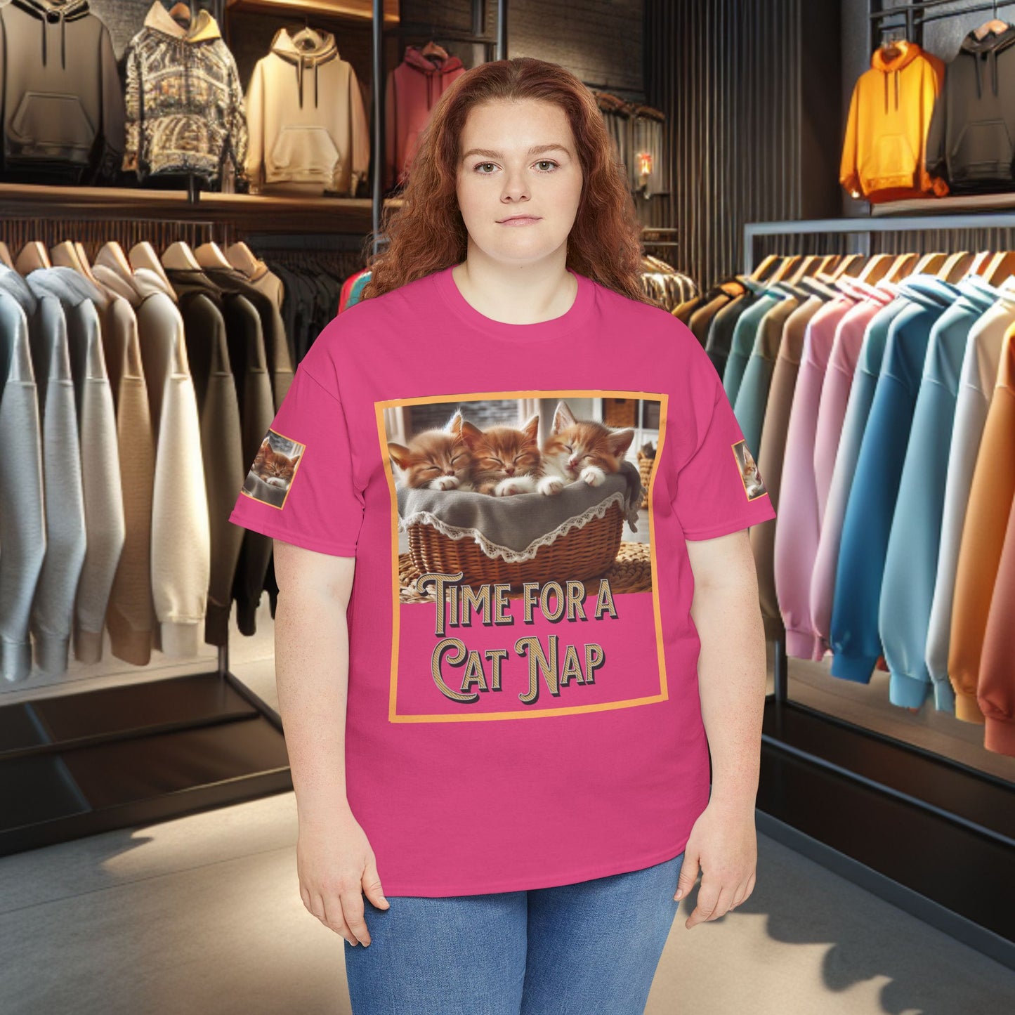 Heavy Tee- Time for a Cat Nap -Unisex Tee - Gildan 5000