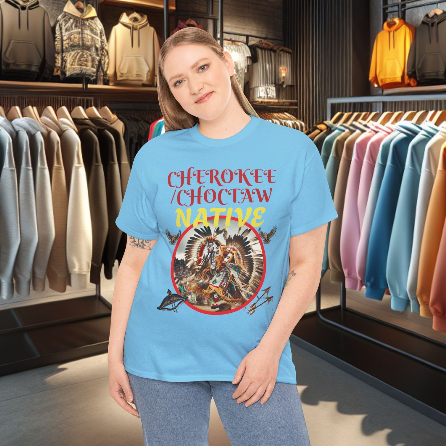 Cherokee / Choctaw Native- Heavy Cotton Tee