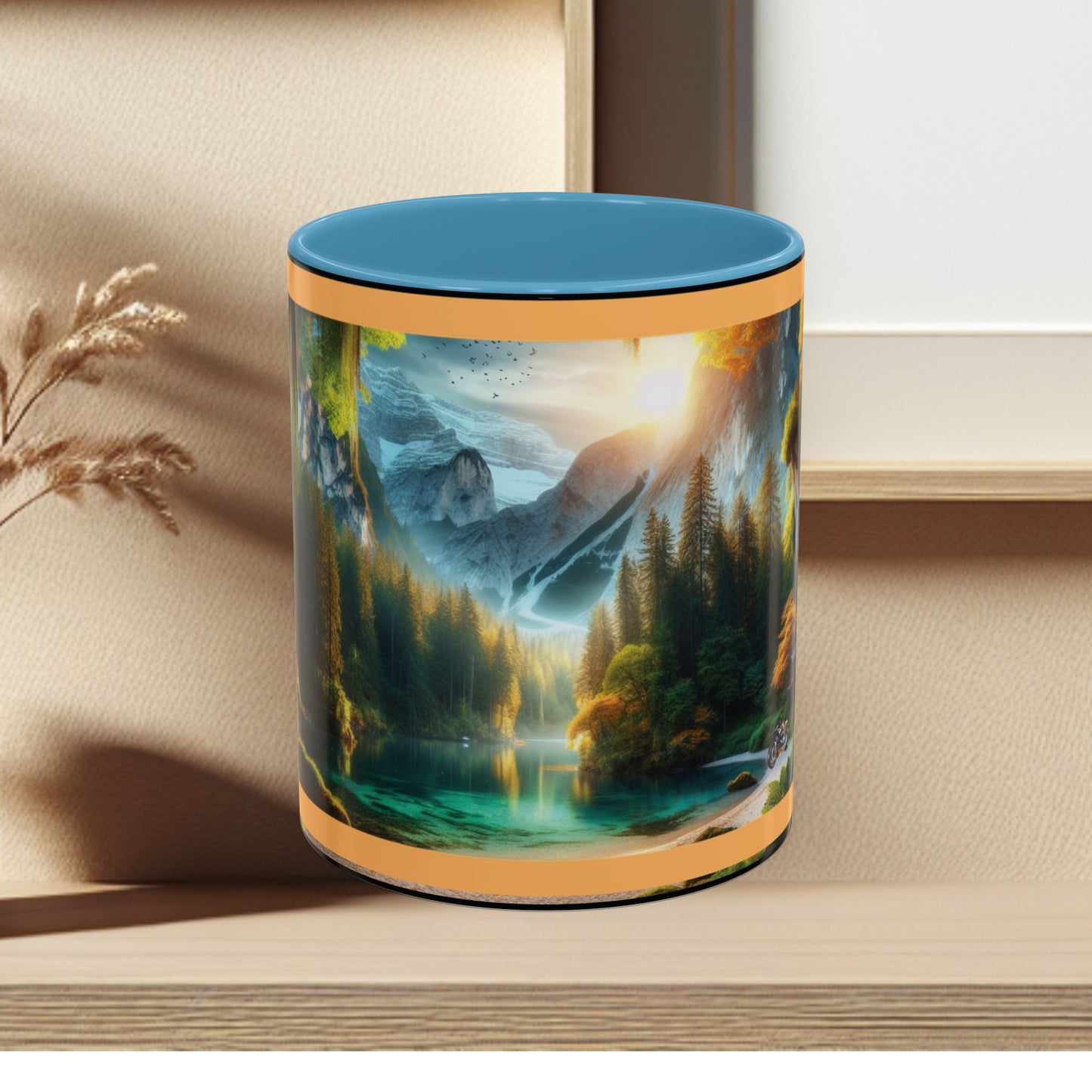 Mug: By the River-Accent Coffee Mug (11oz, 15oz)