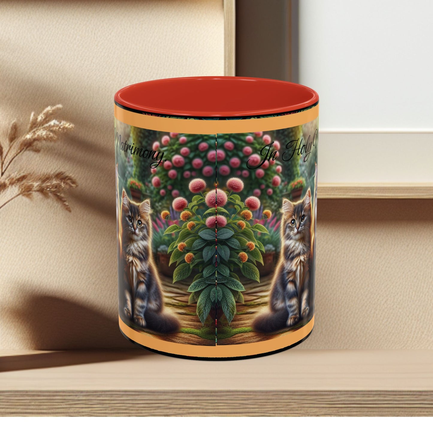 Coffee Mug Cat Wedding