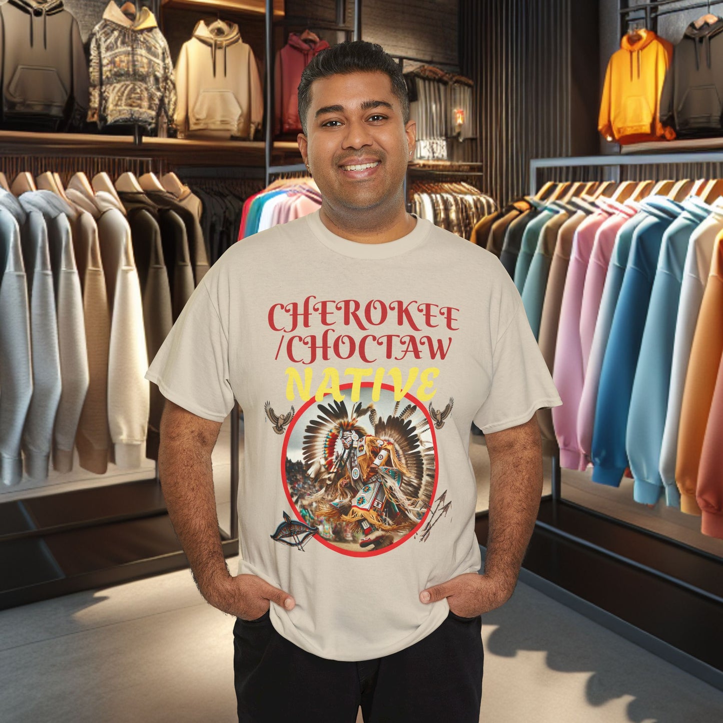 Cherokee / Choctaw Native- Heavy Cotton Tee