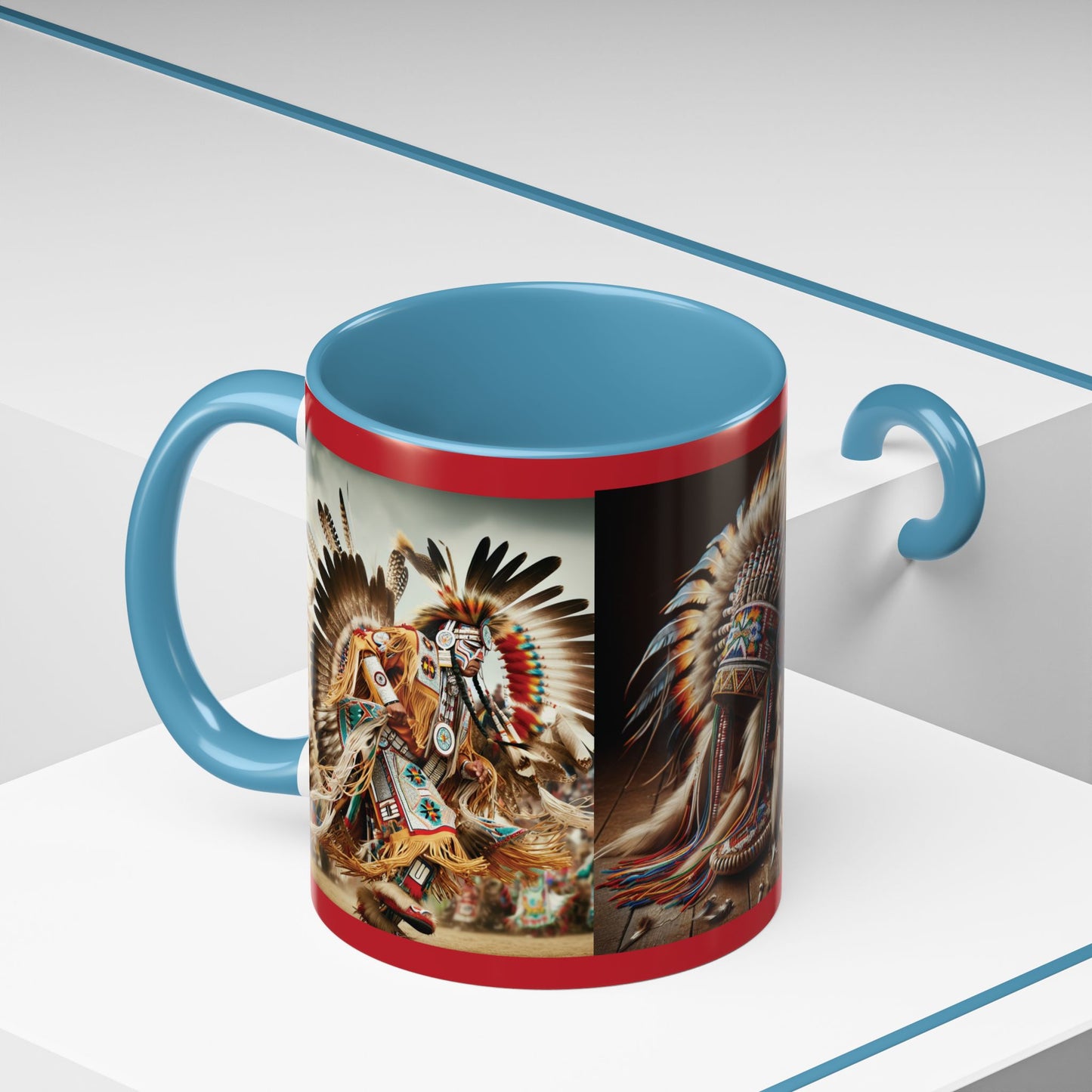 Mug- Native Dancer - Coffee Mug (11 oz, 15 oz) (AOP)