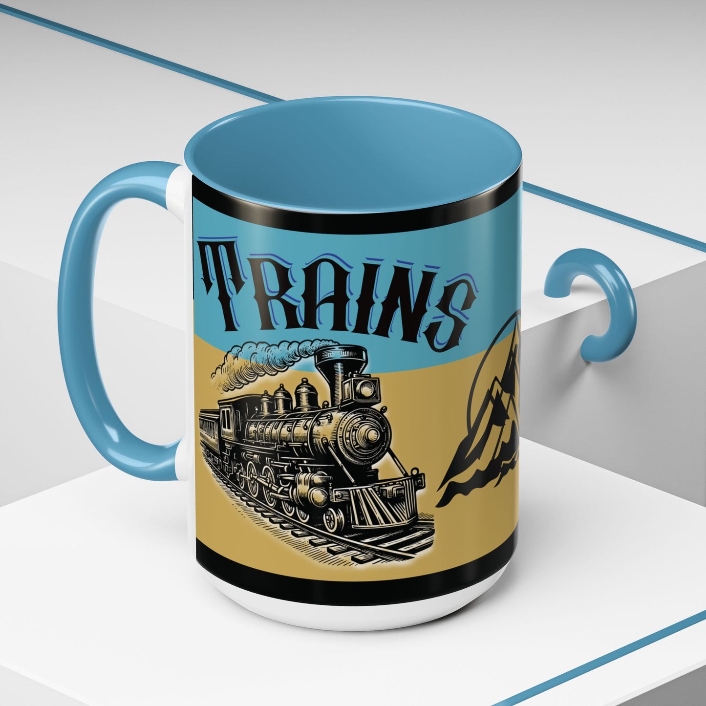 Mug-Trains Accent Coffee Mug