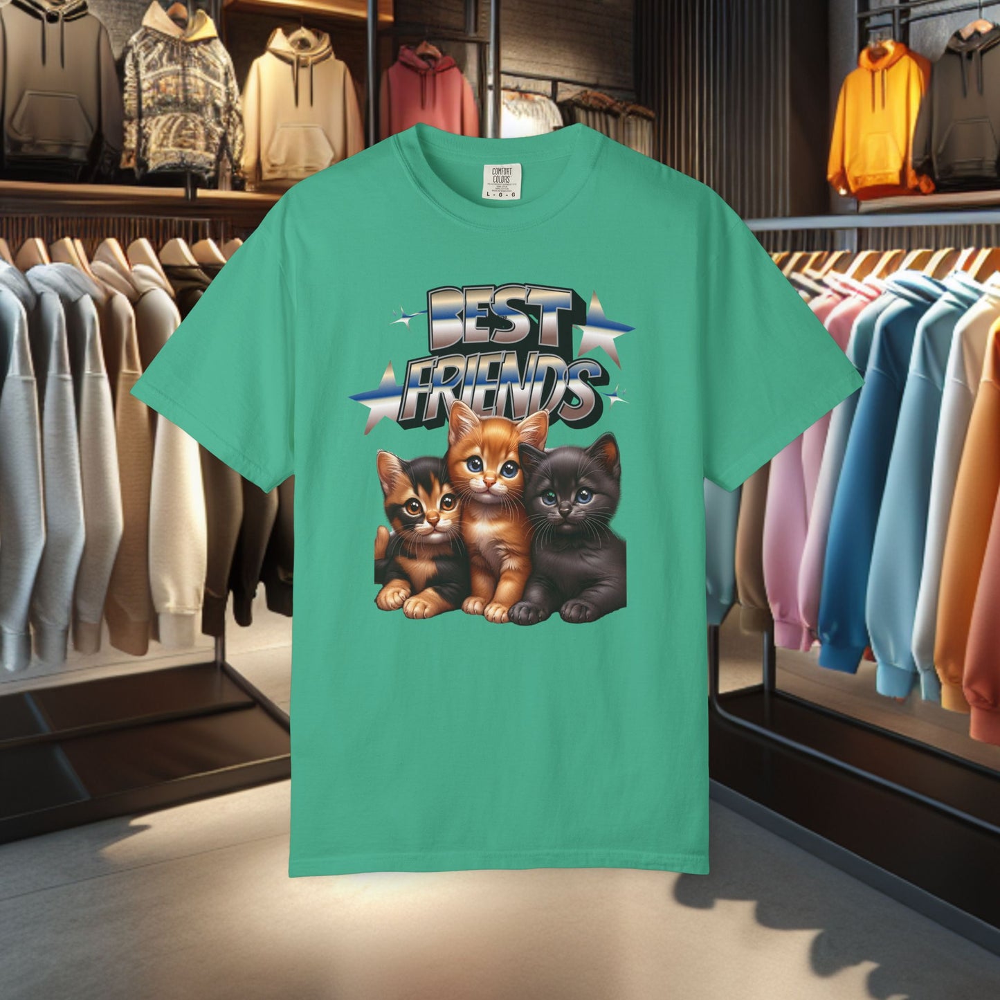 Best Friends Cat Graphic T-shirt for Cat Lovers