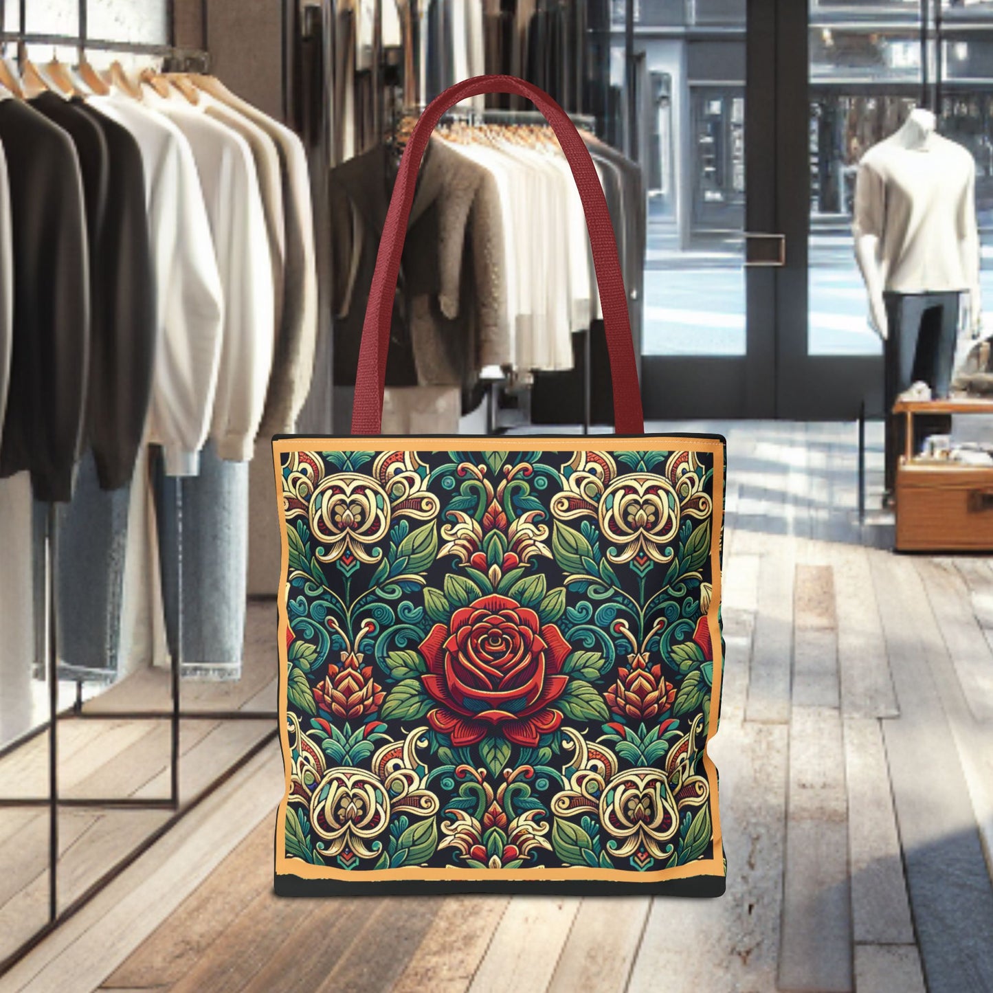 Tote Bag-Rose Garden -Tote Bag