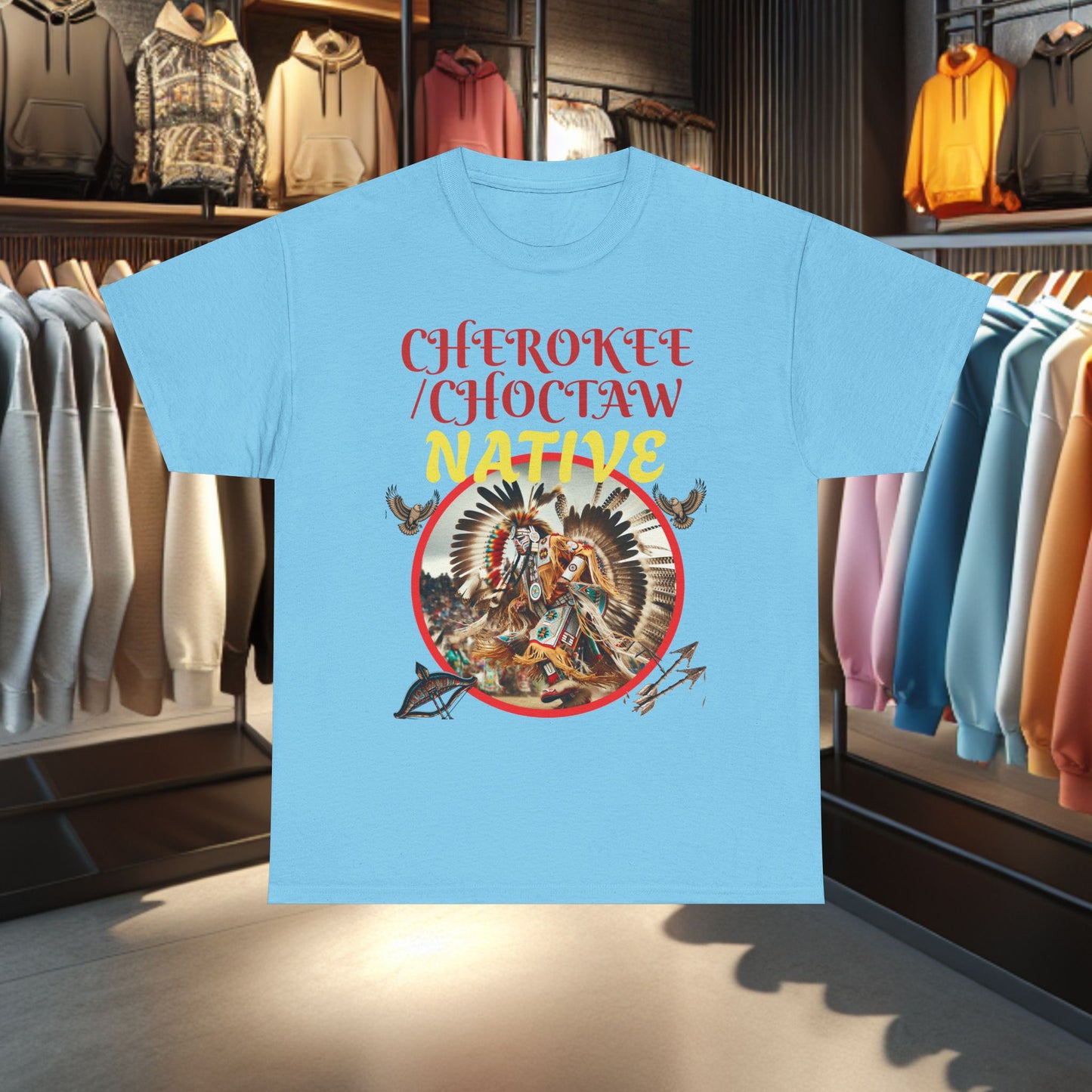 Cherokee / Choctaw Native- Heavy Cotton Tee