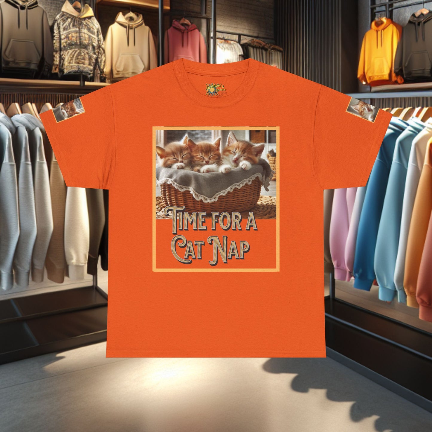 Heavy Tee- Time for a Cat Nap -Unisex Tee - Gildan 5000
