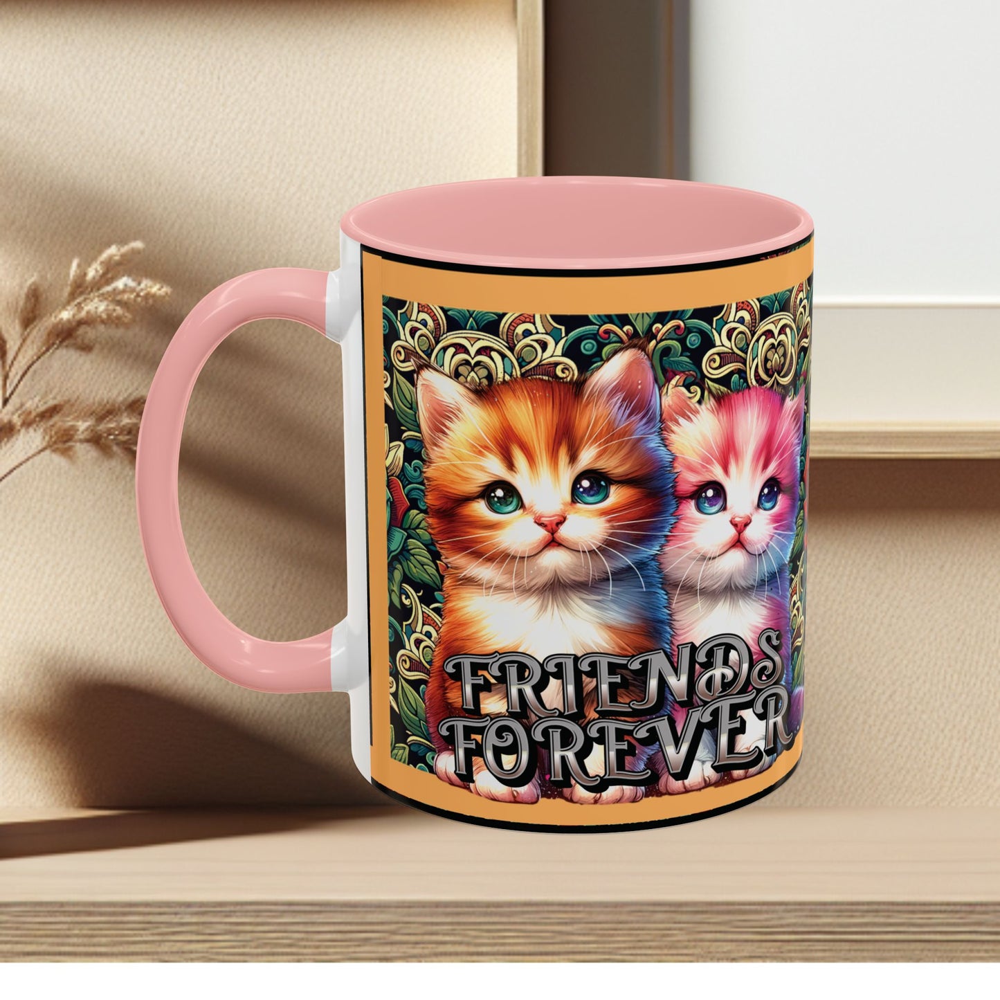 Coffee Mug Kittens Friends Forever