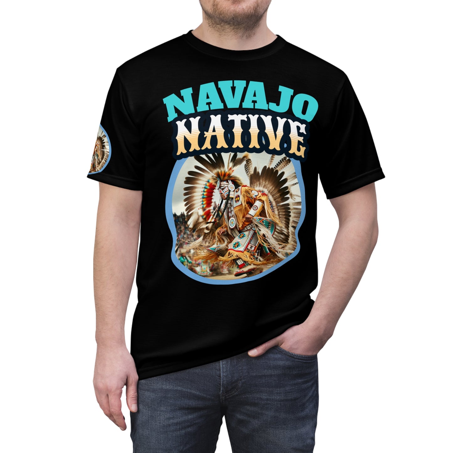 Navajo Native Tee Black