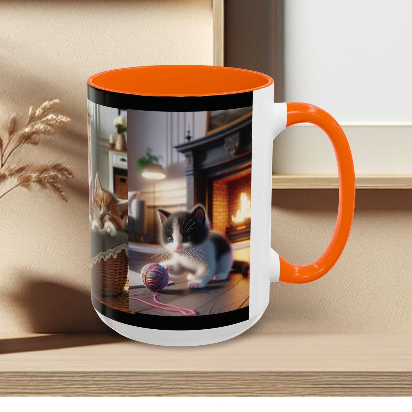Mug- Kittens - Accent Coffee Mug (11oz, 15oz) (AOP)
