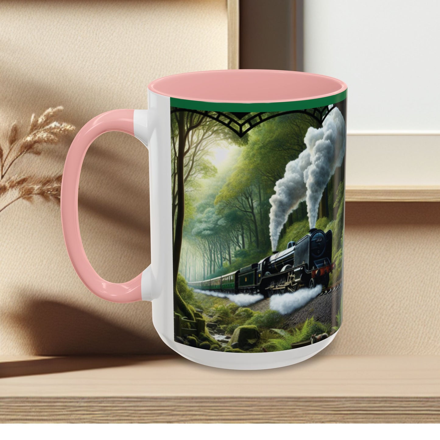 Mug - Jungle Train - Accent Coffee Mug (11oz, 15oz) (AOP)
