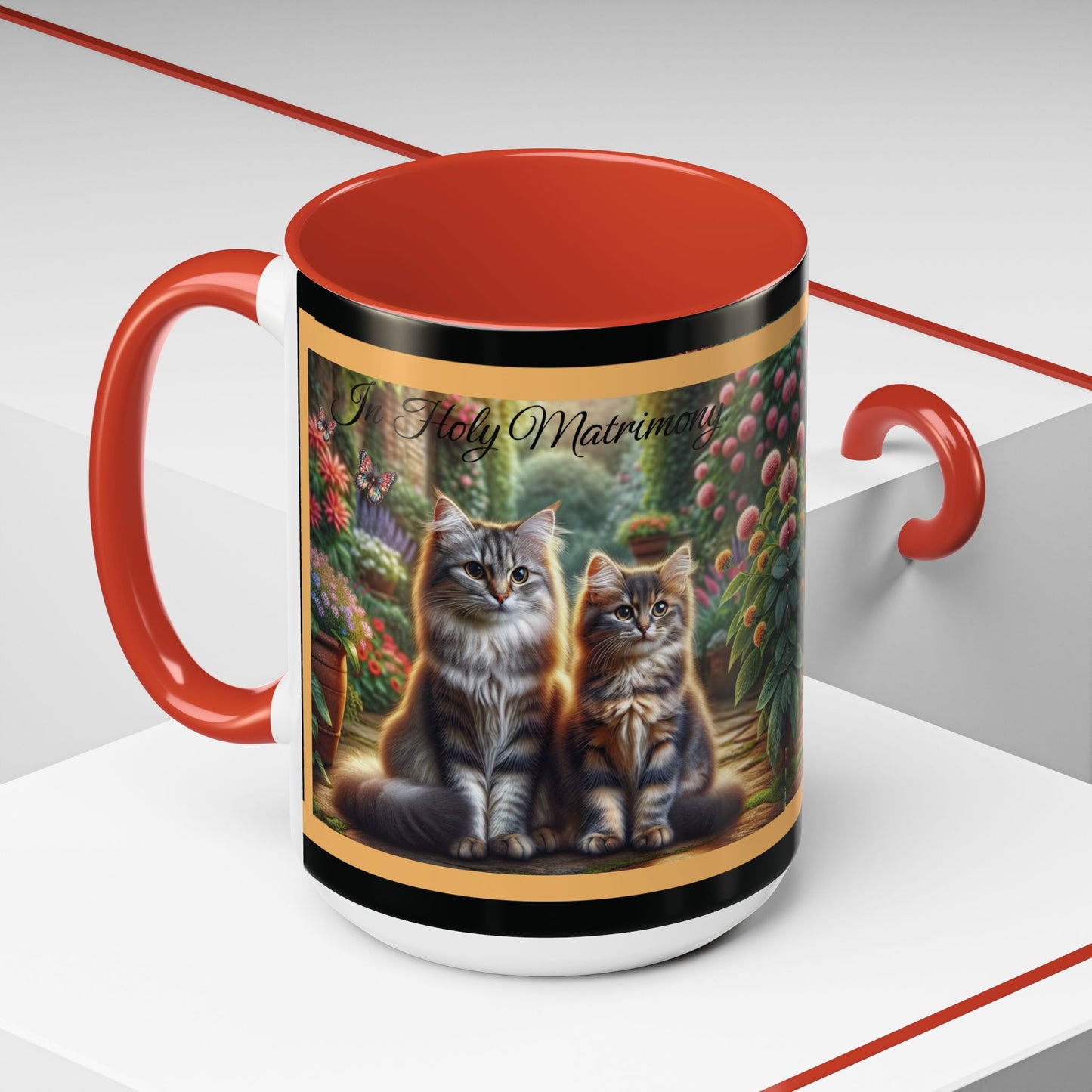 Coffee Mug Cat Wedding