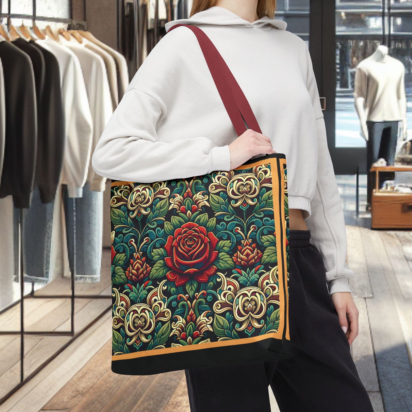 Tote Bag-Rose Garden -Tote Bag
