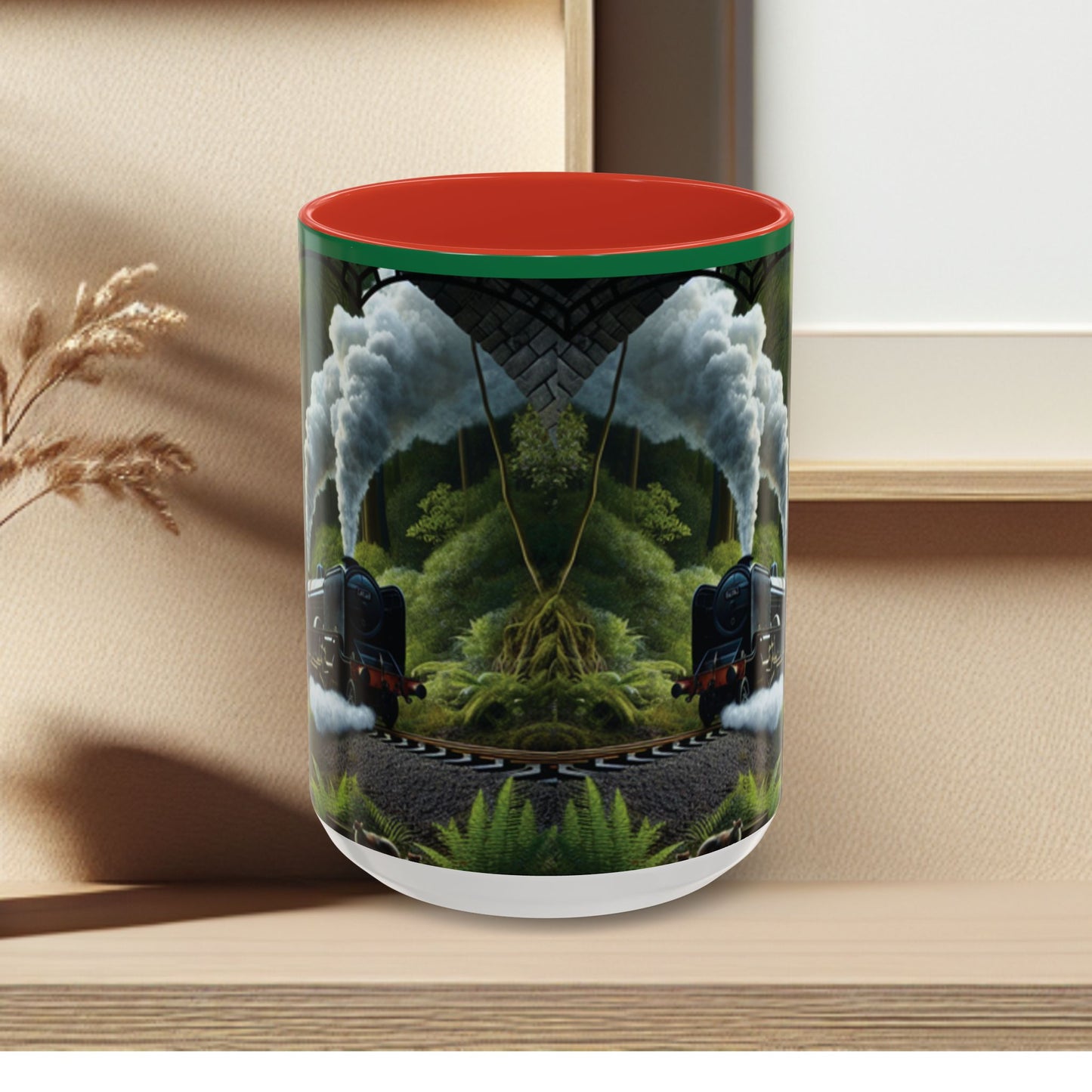 Mug - Jungle Train - Accent Coffee Mug (11oz, 15oz) (AOP)