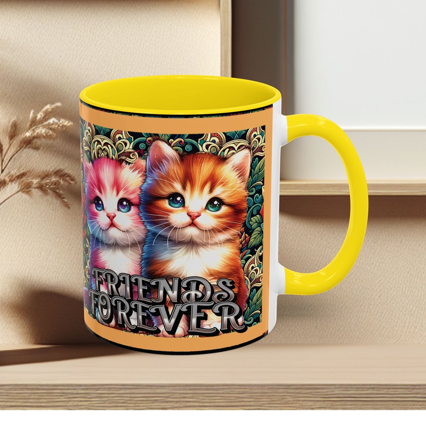 Coffee Mug Kittens Friends Forever
