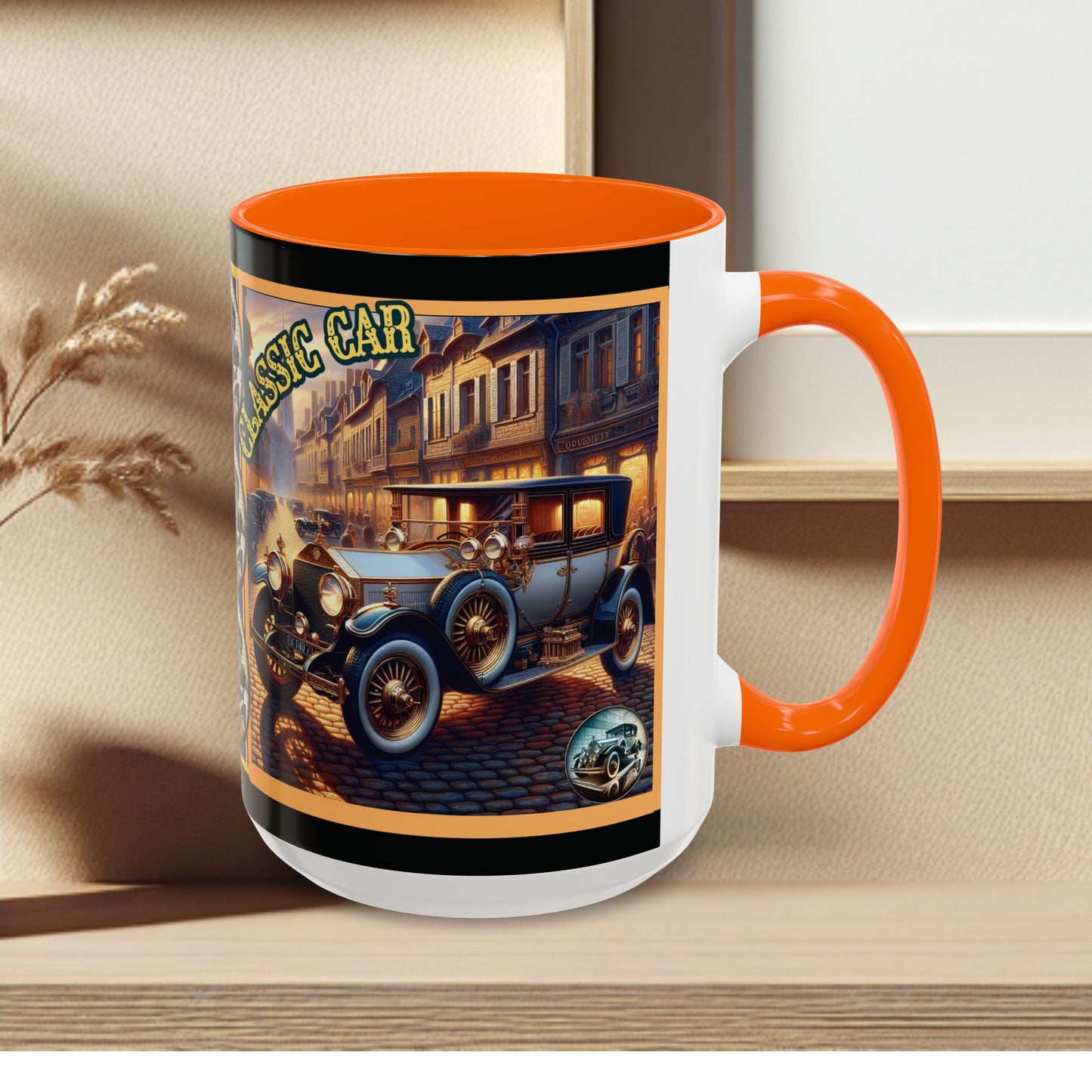 Mug-Blue Classic Car - Accent Coffee Mug (11oz, 15oz)