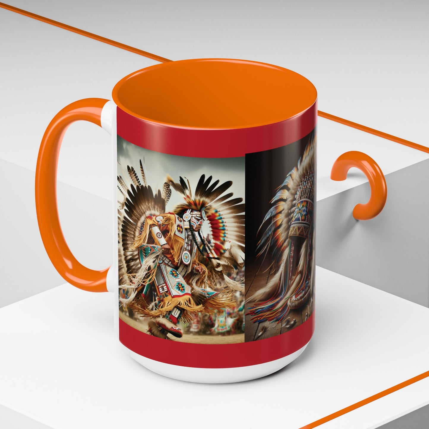 Mug- Native Dancer - Coffee Mug (11 oz, 15 oz) (AOP)