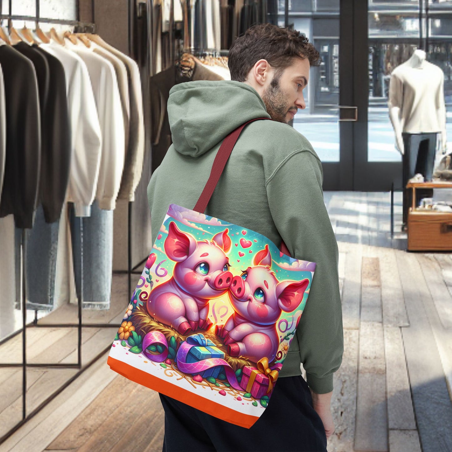 Pig Tote Bag - Perfect for Animal Lovers and Gift Giving