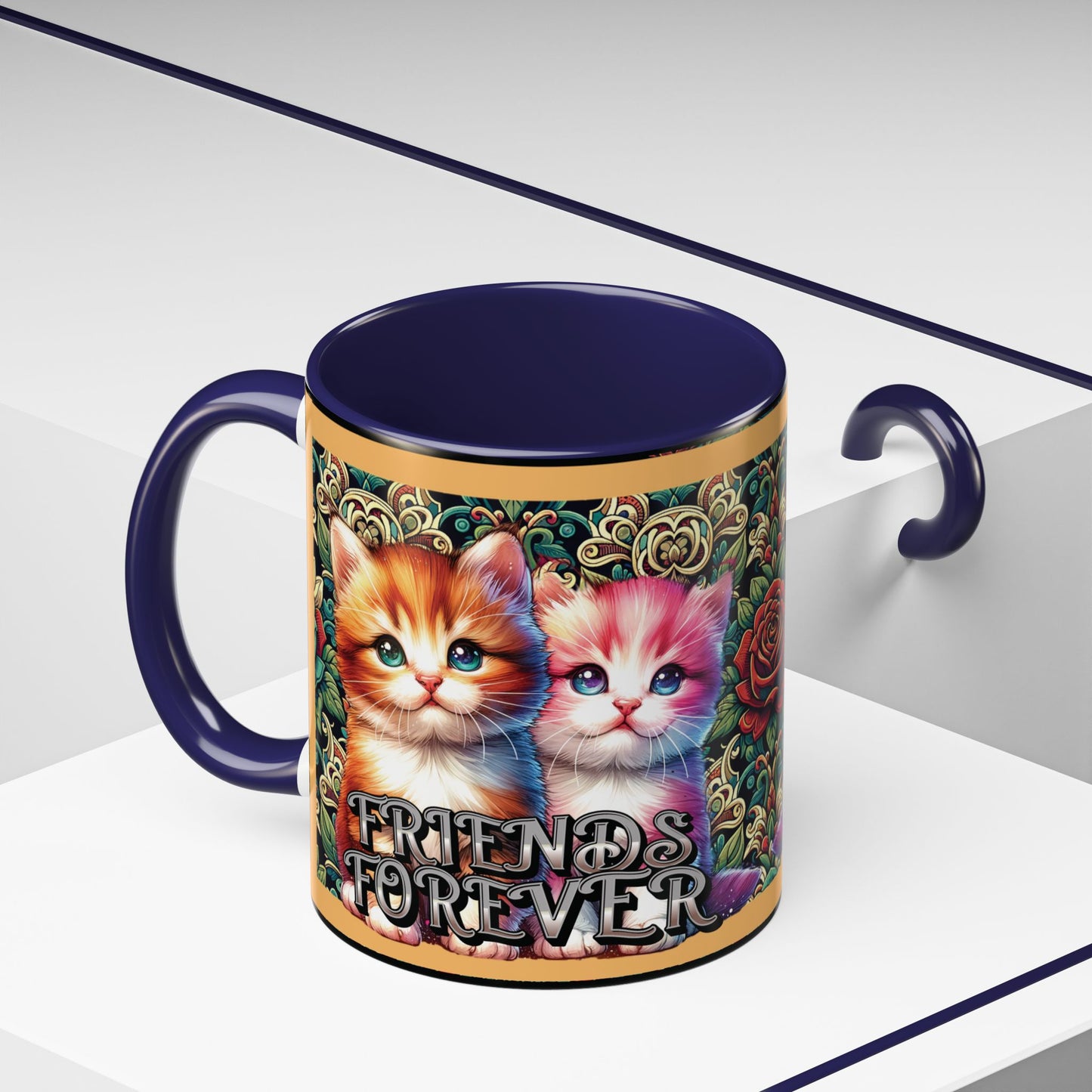 Coffee Mug Kittens Friends Forever