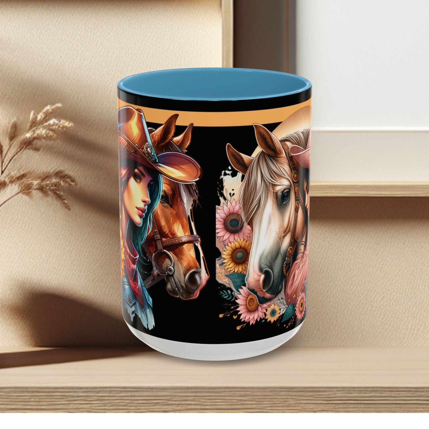 Coffee Mug Cowgirls and they're Horses