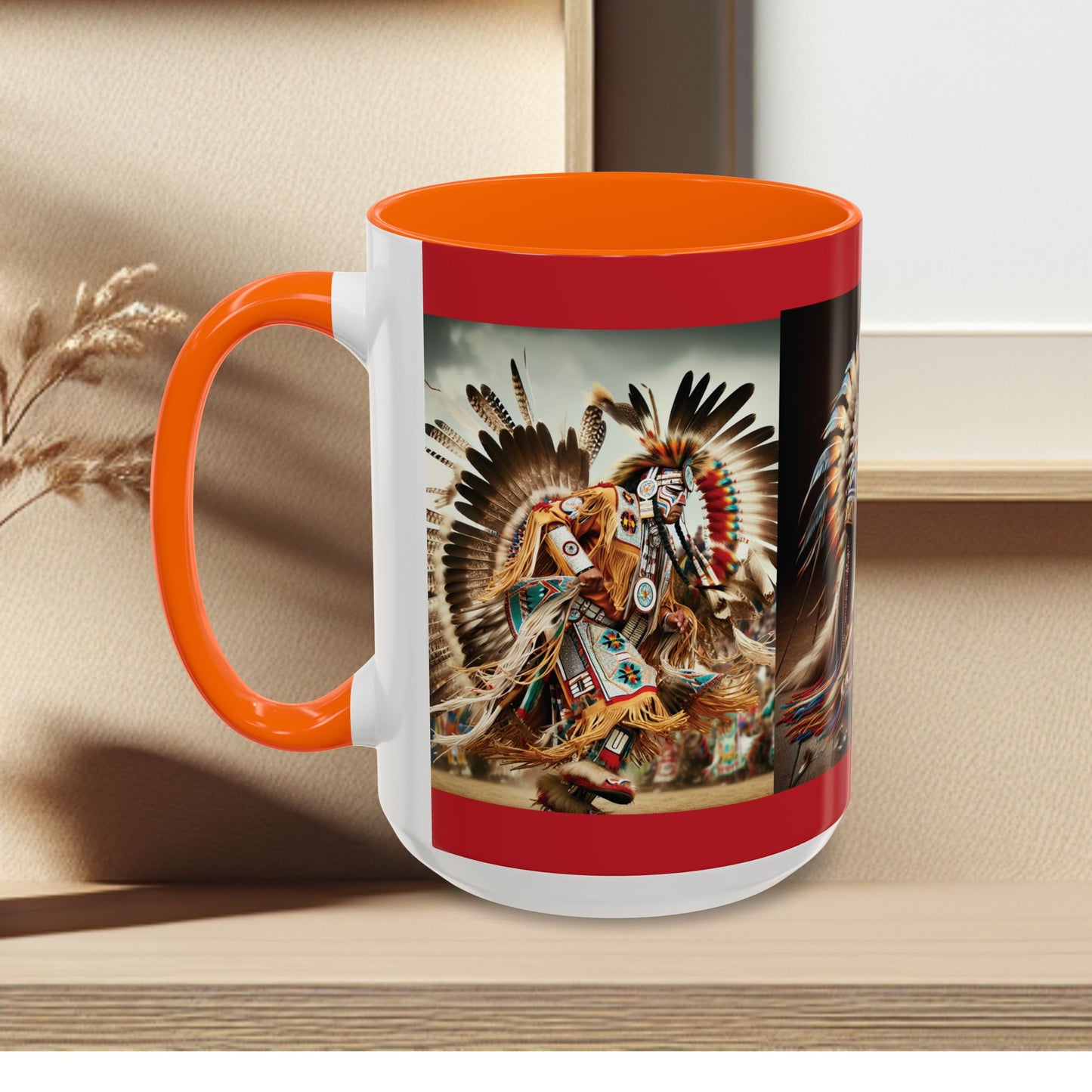 Mug- Native Dancer - Coffee Mug (11 oz, 15 oz) (AOP)