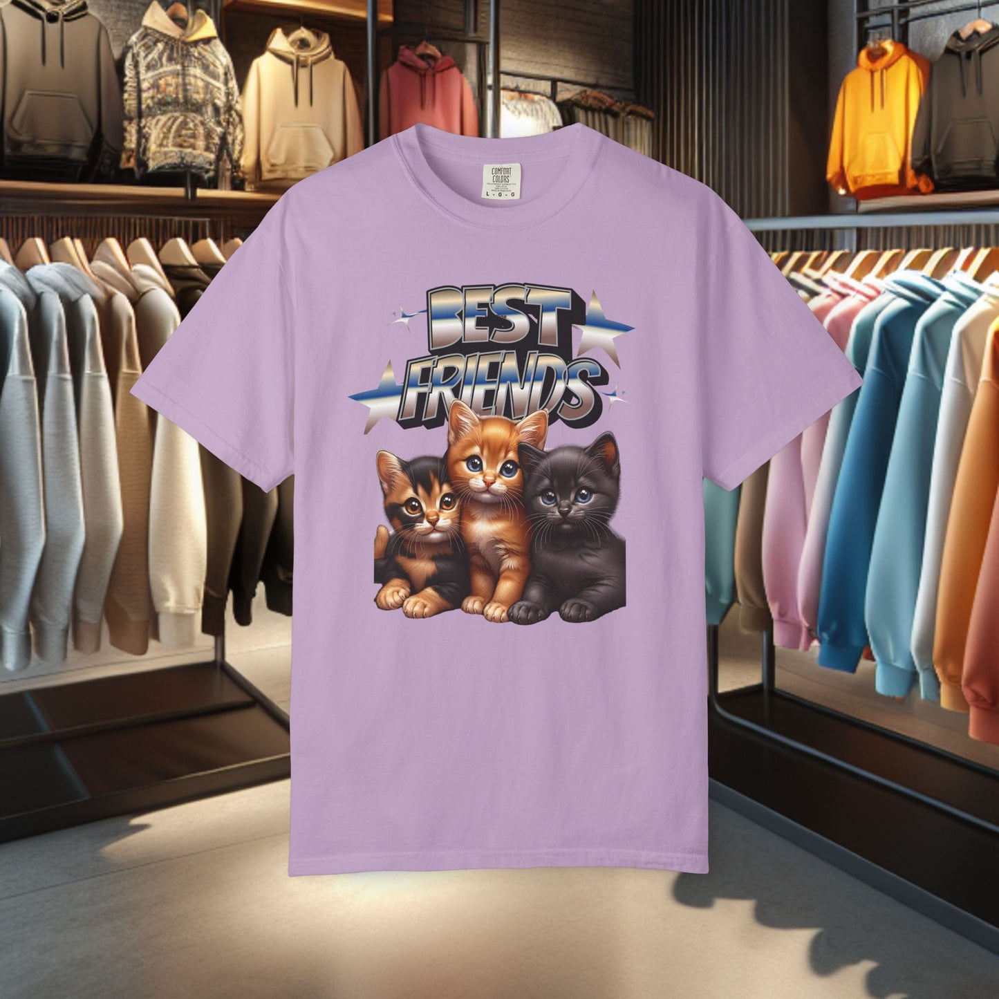 Best Friends Cat Graphic T-shirt for Cat Lovers