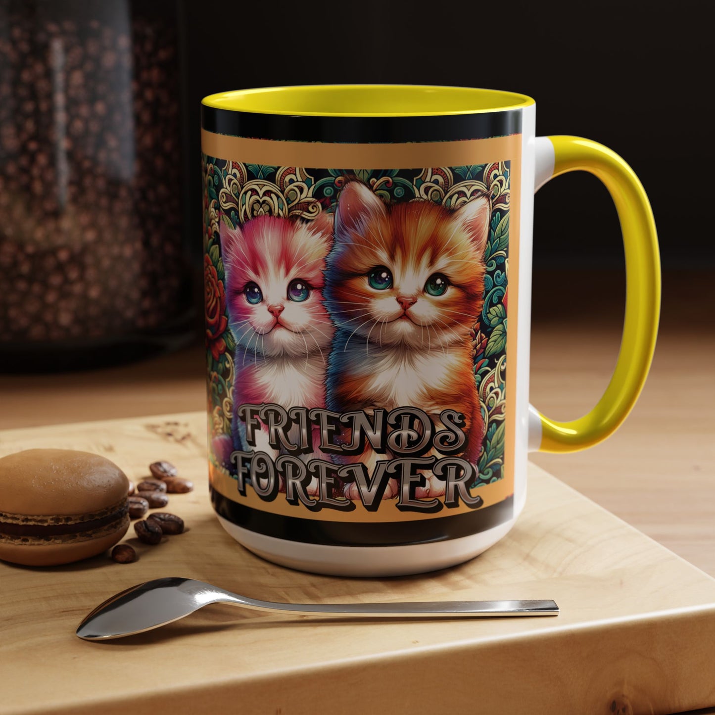Coffee Mug Kittens Friends Forever