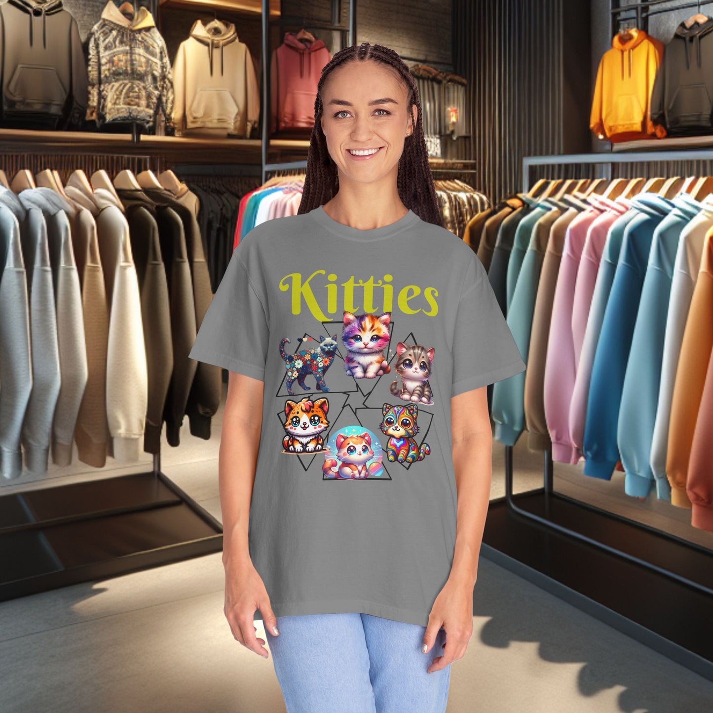 Kitties Unisex T-Shirt - Cat Lover's Gift, Cute Cats