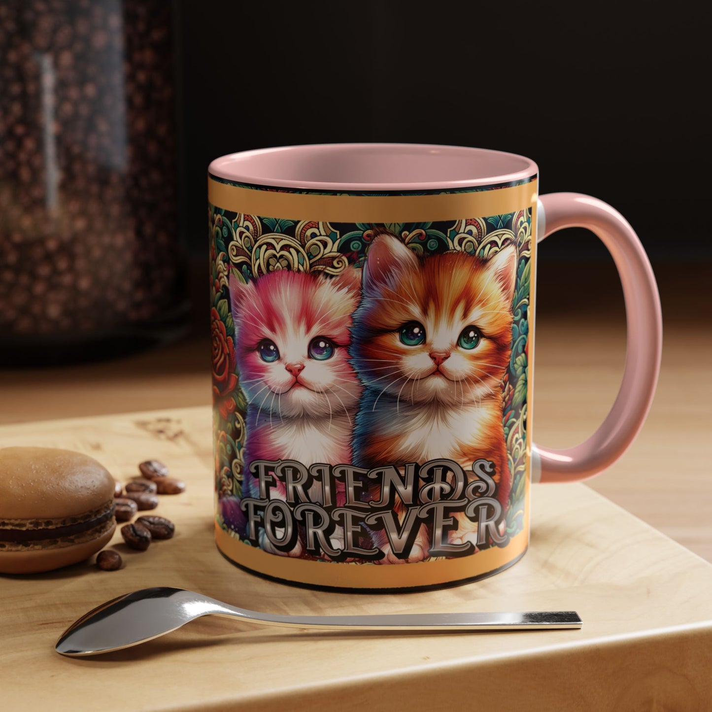Coffee Mug Kittens Friends Forever
