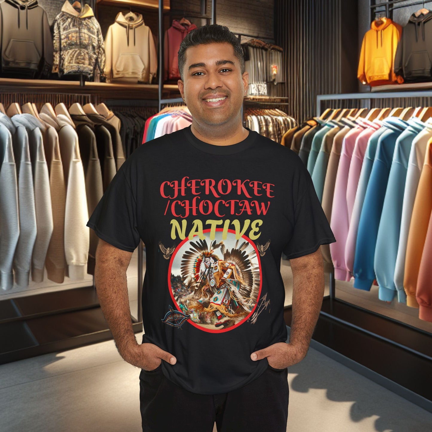 Cherokee / Choctaw Native- Heavy Cotton Tee