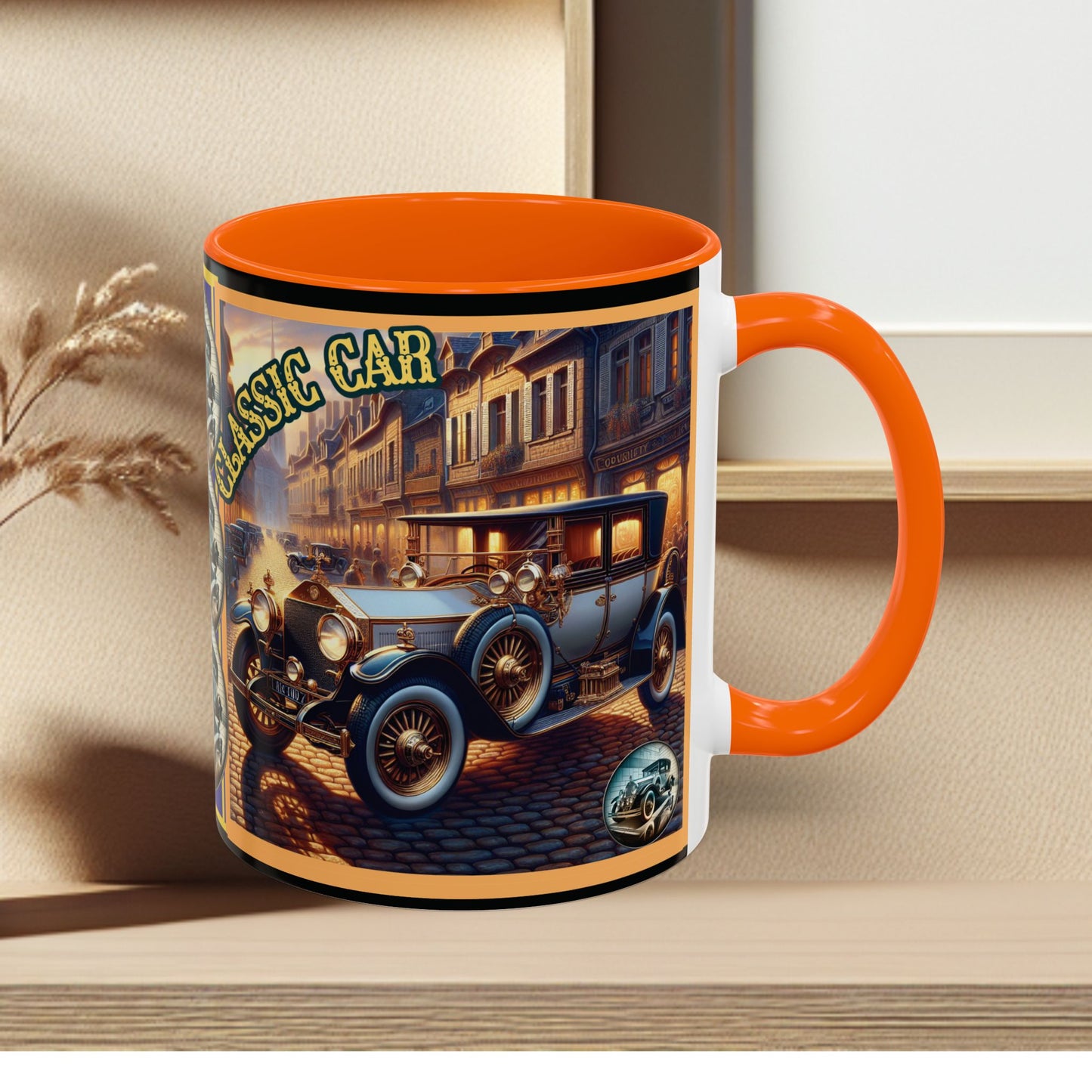 Mug-Blue Classic Car - Accent Coffee Mug (11oz, 15oz)